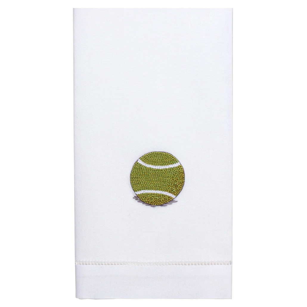 Henry Handiwork Embordered Tennis Ball Tea Towel on TennisDuJour.com