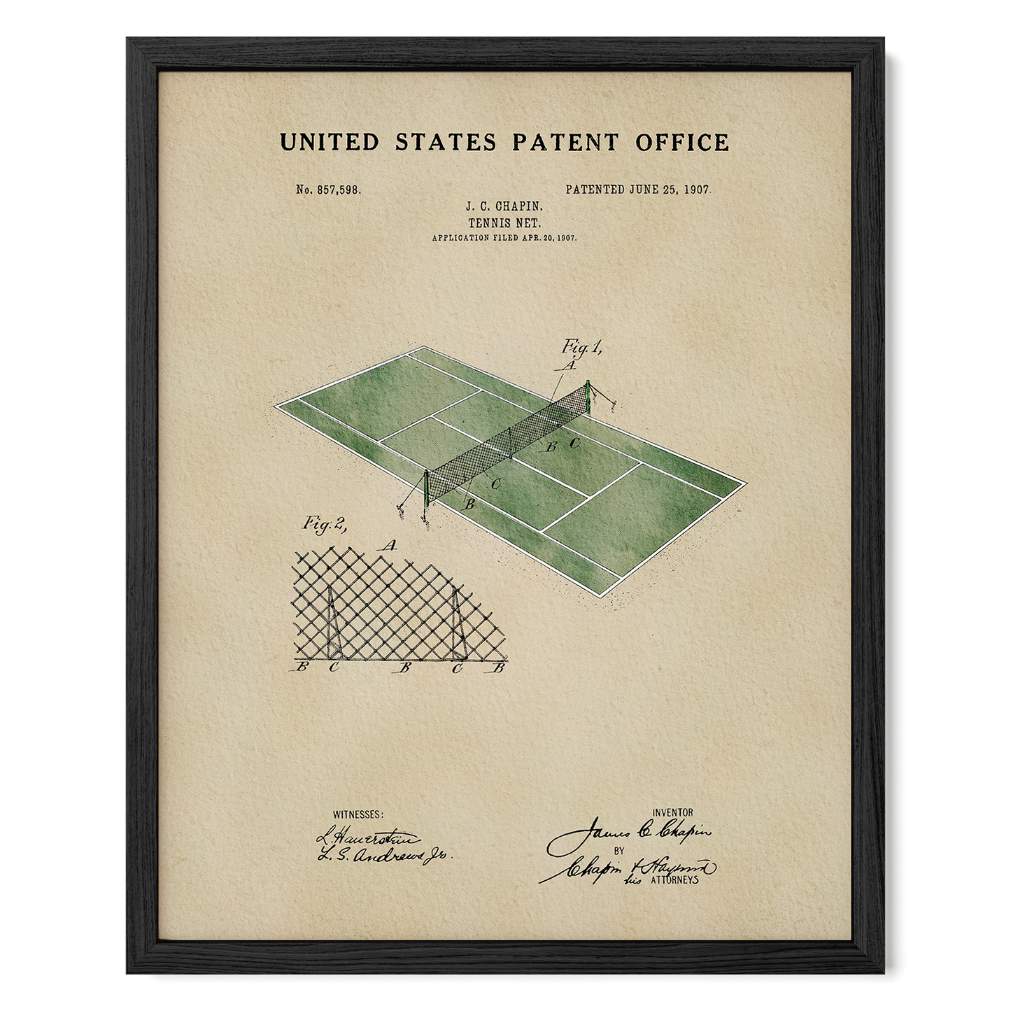 Tennis Court Patent