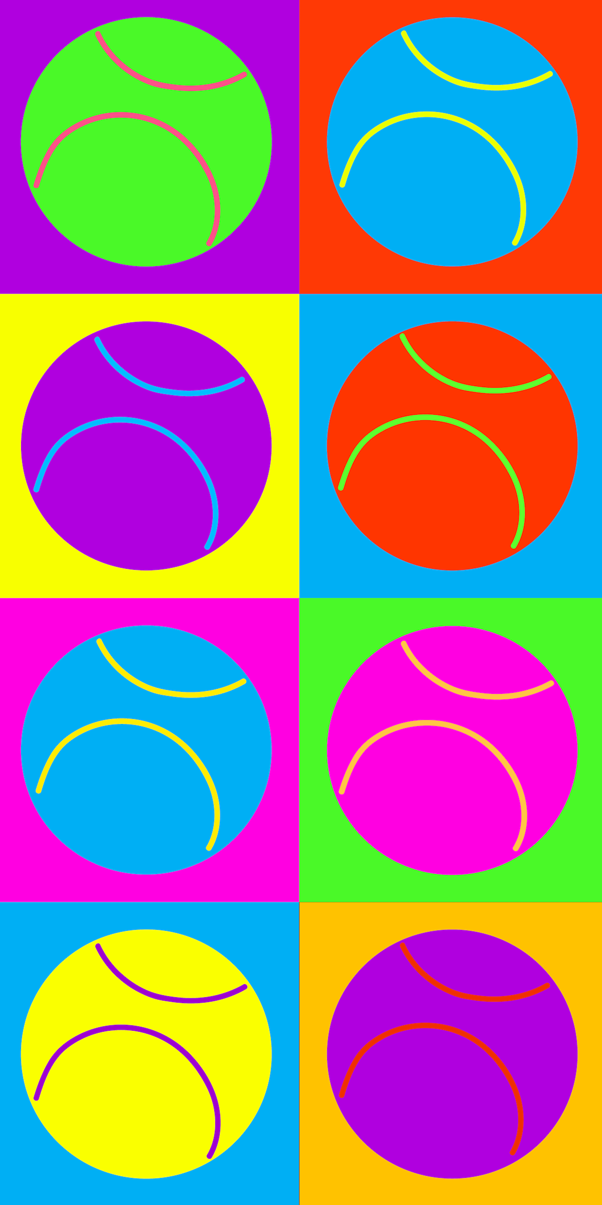 NEW! Pop Art Tennis Towel