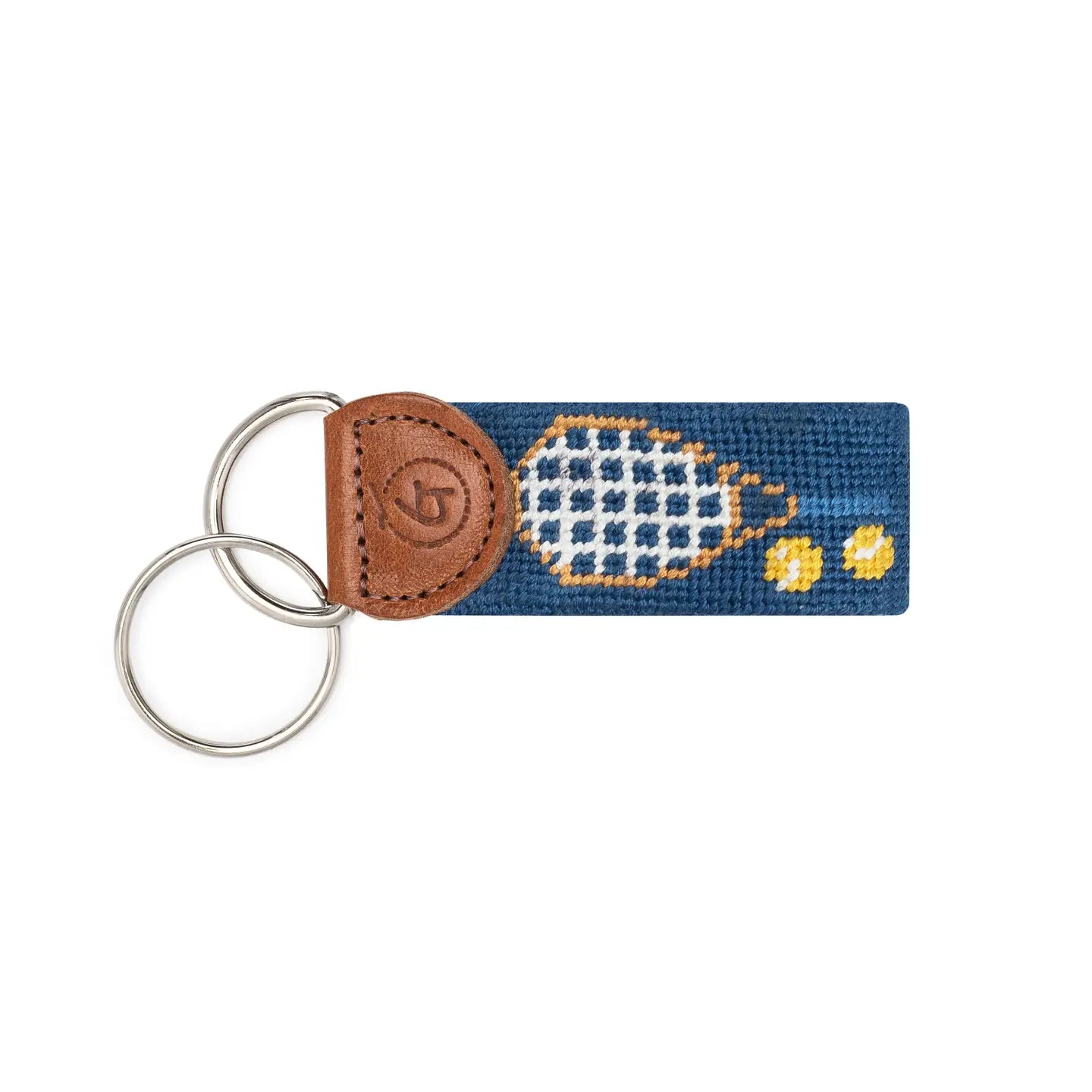 Good Threads Needlepoint Tennis Keychain