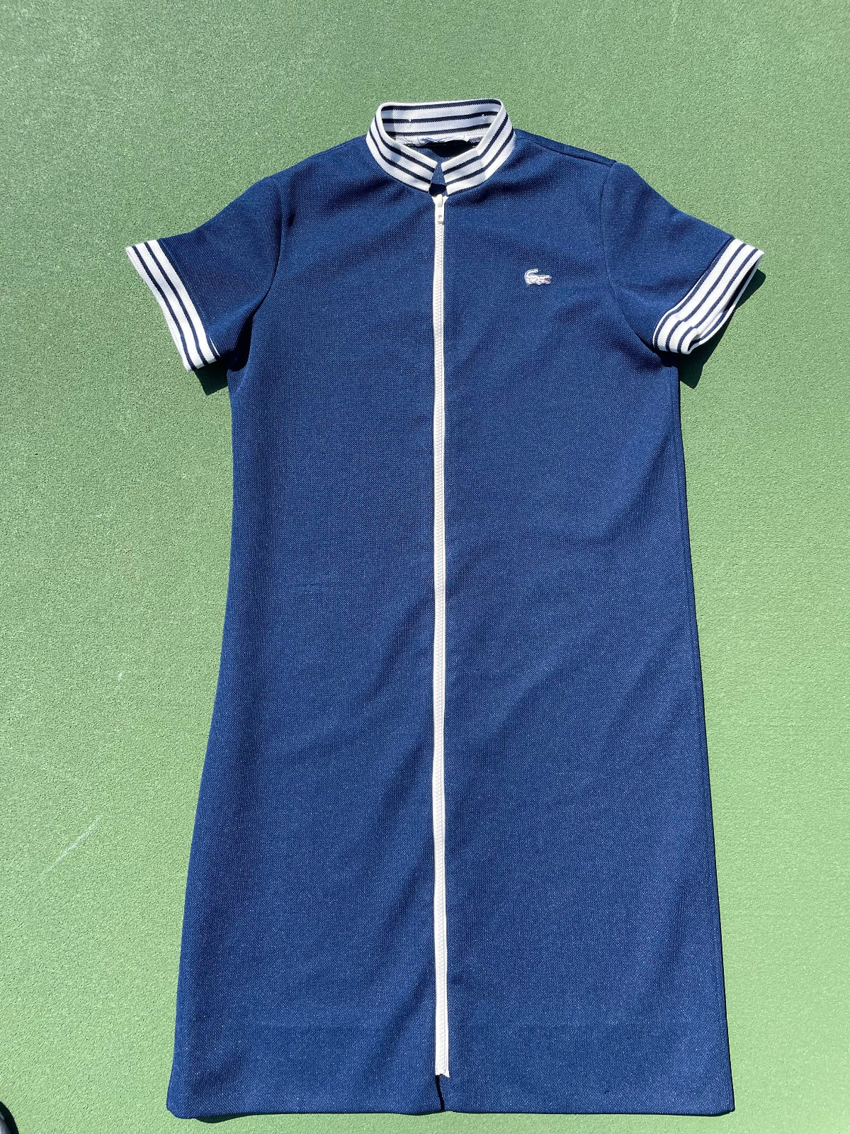 Vintage Chemise Lacoste Zip-Front Polo Dress