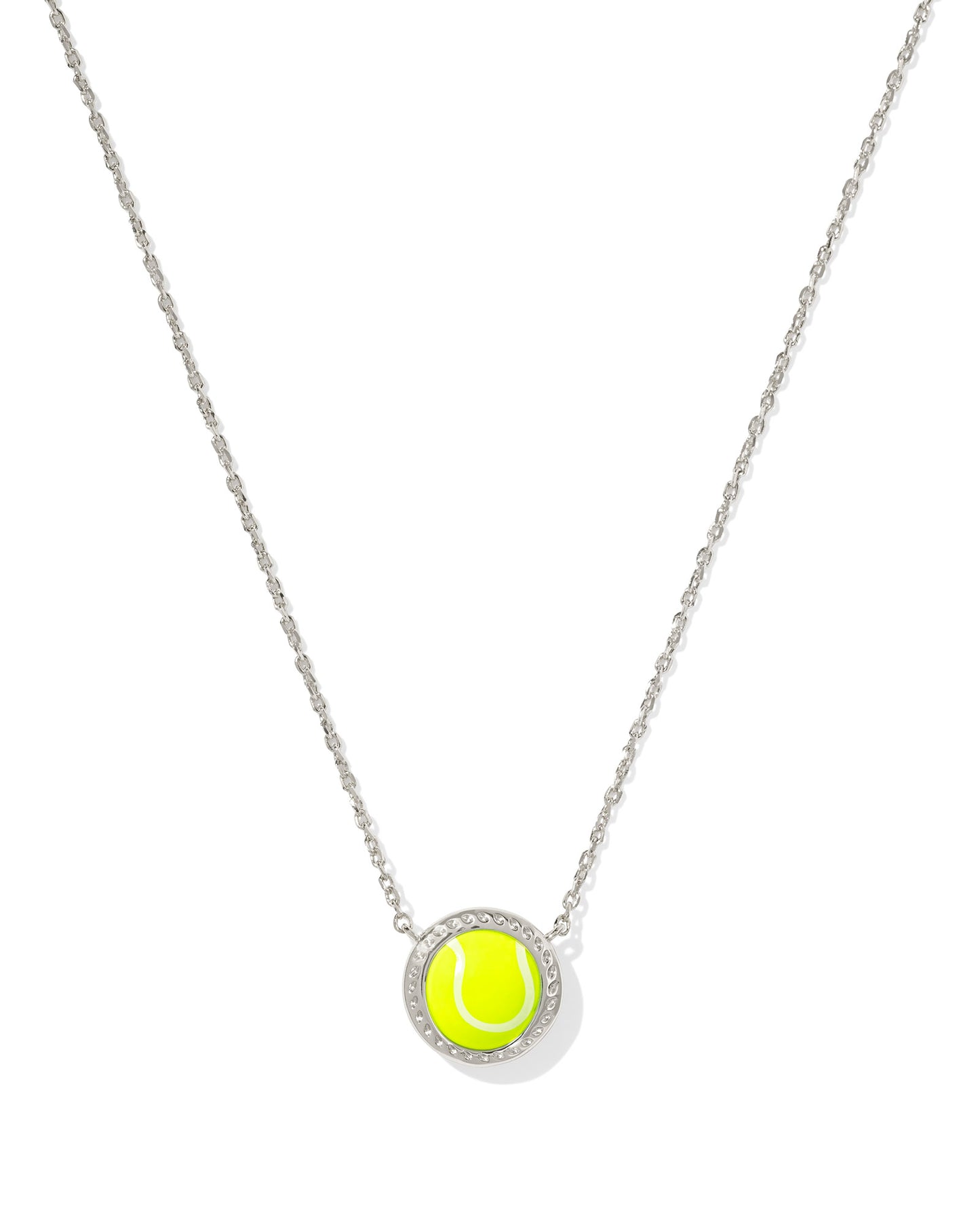 Tennis Necklace by Kendra Scott – Chartreuse Magnesite in Gold or Silver