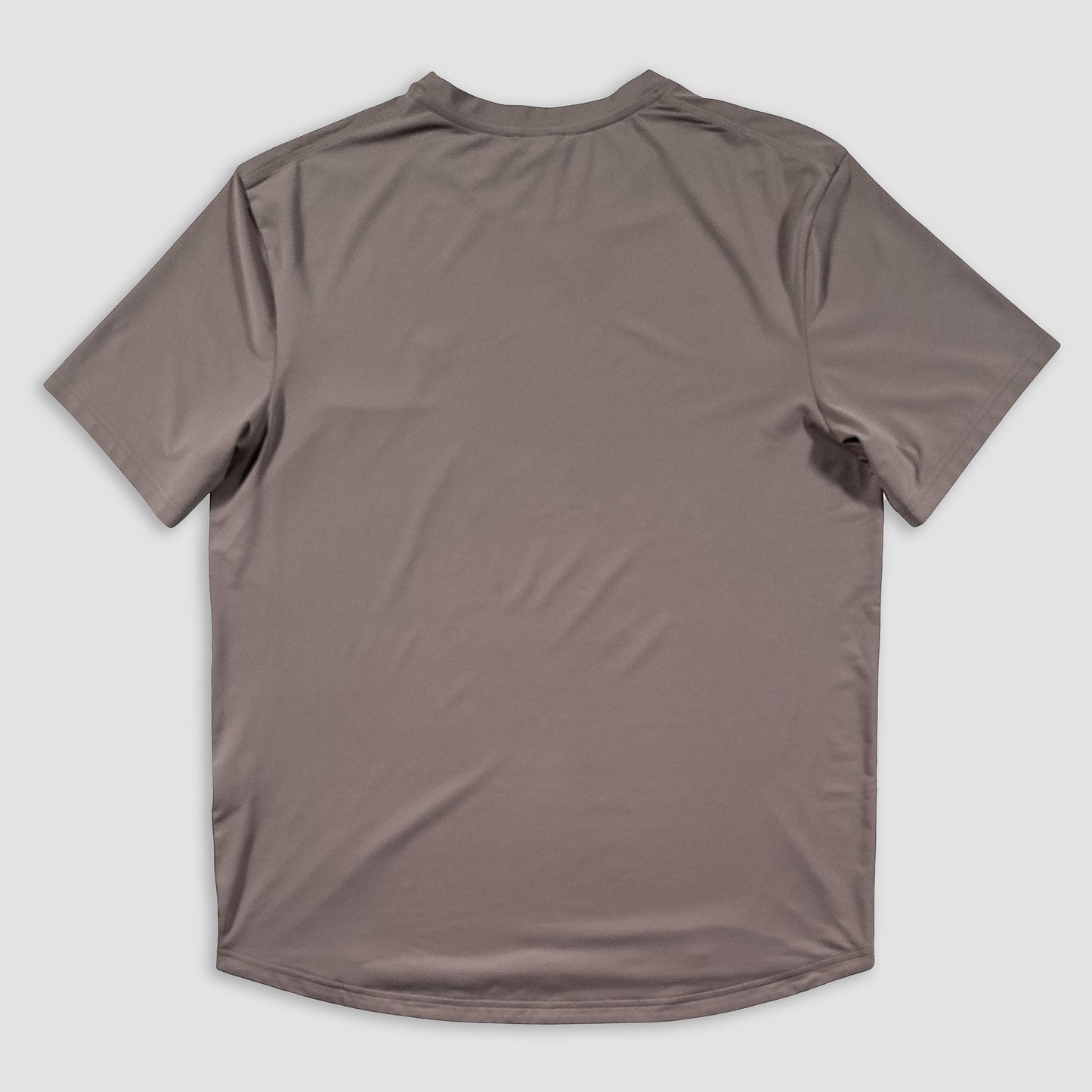 Sigrún match tee in gray back view.