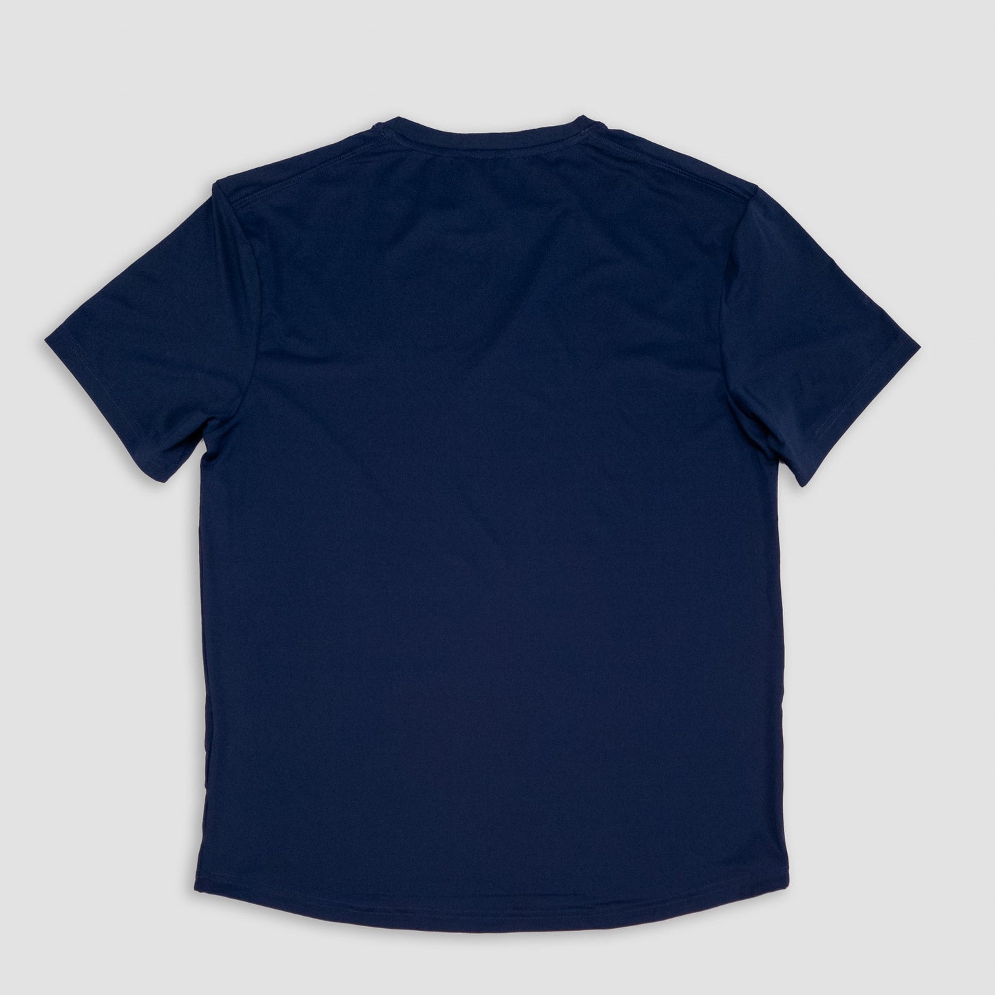 Sigrún match tee in navy back view.