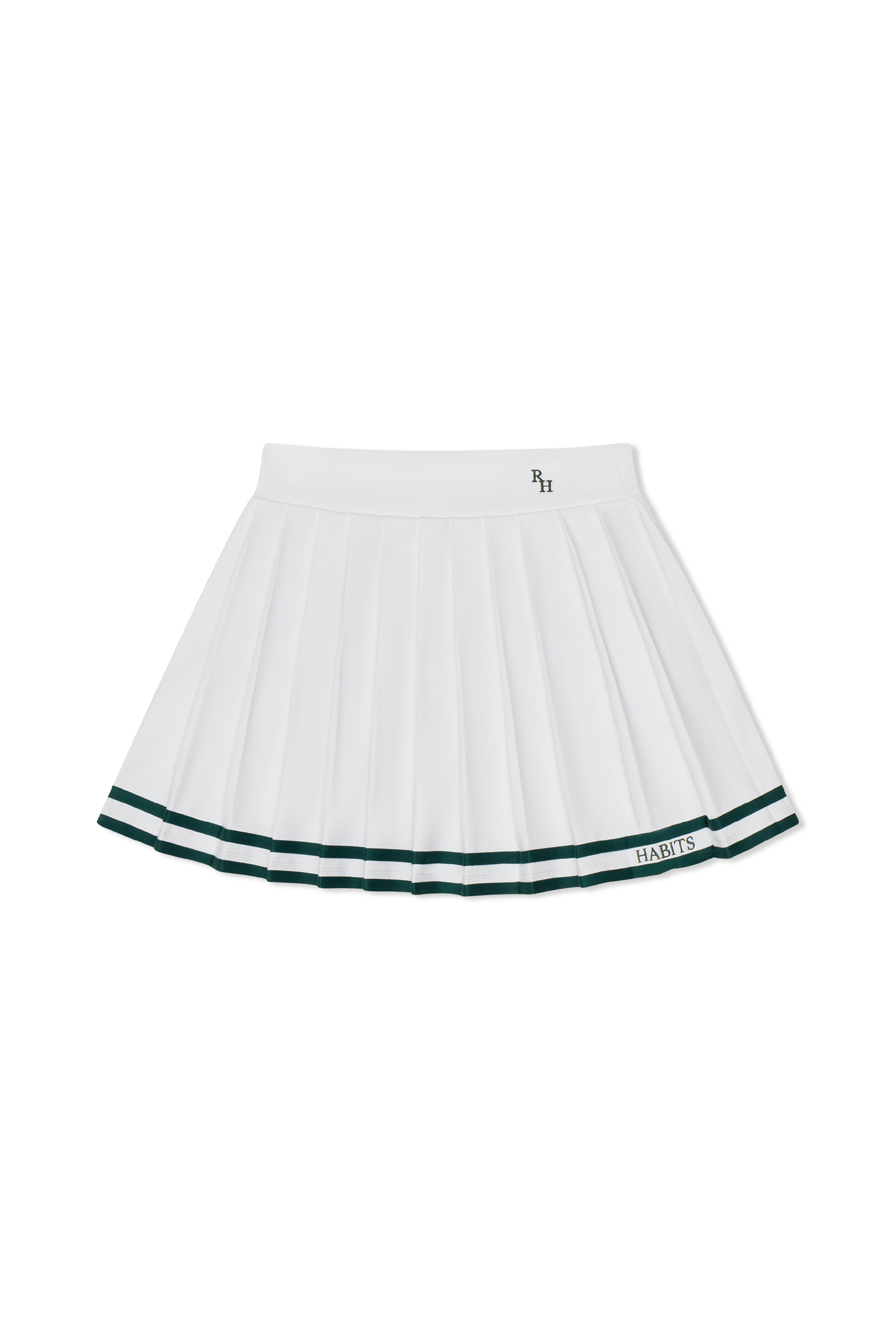 Natasha Tennis Skirt with Green Piping by Recreational Habits