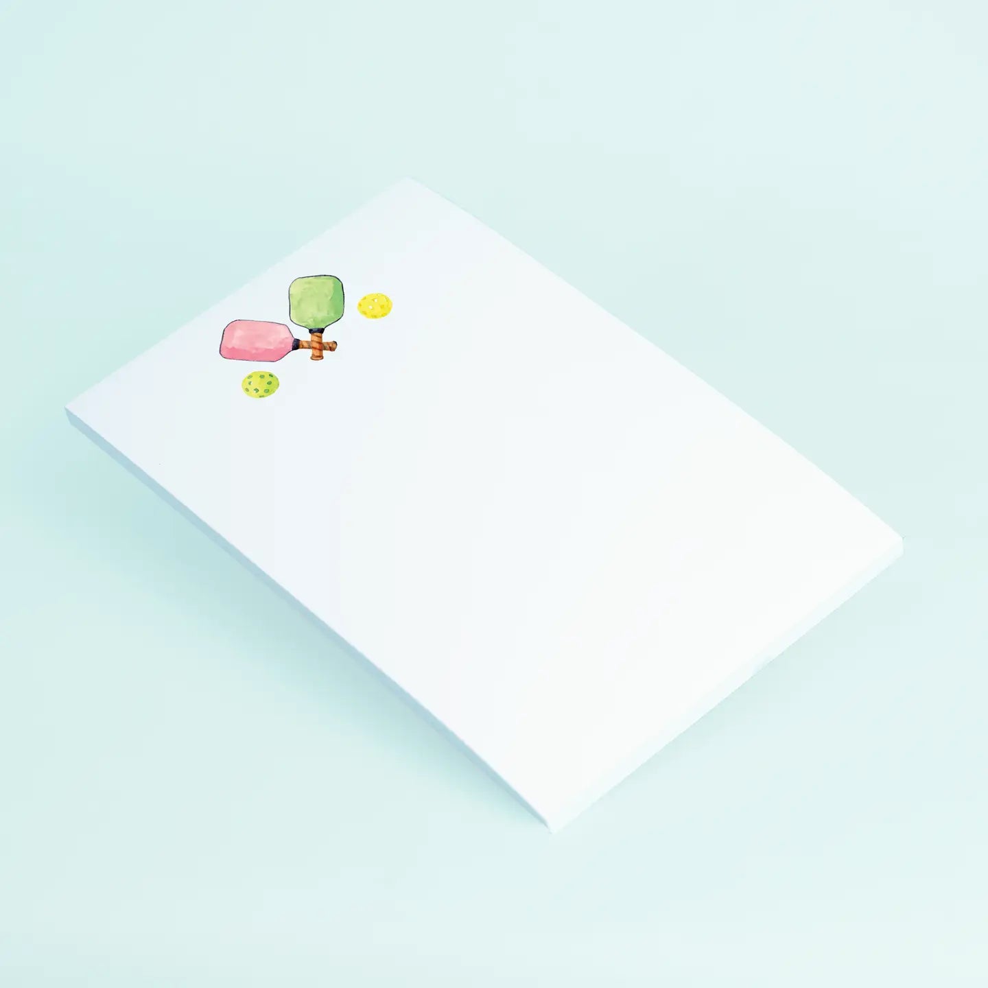 White envelope with colorful ice cream illustrations on a light blue background