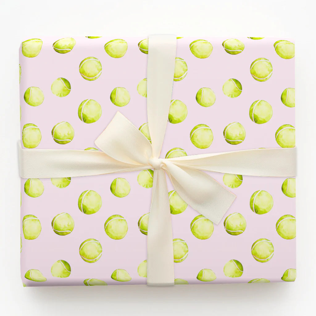 Tennis Ball Bliss Wrapping Paper