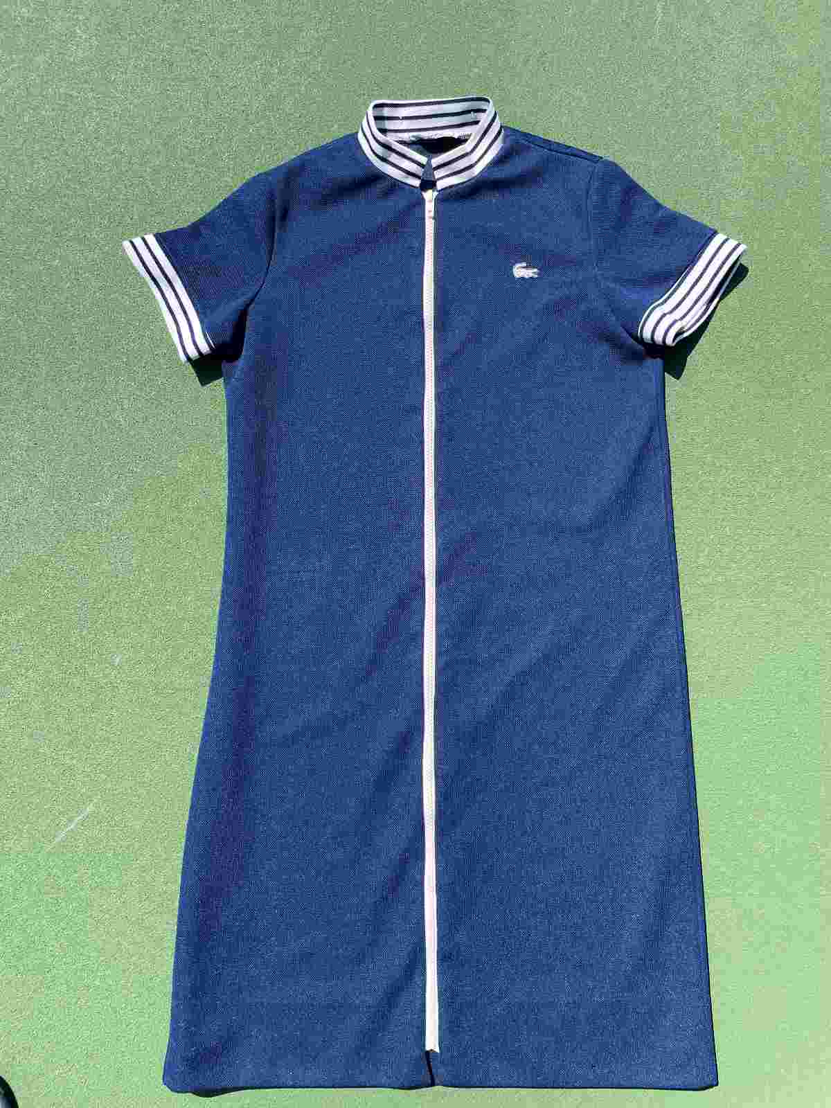 Vintage Lacoste Zip-Front Chemise Dress (Late 1960s–1970s) Vintage Lacoste Zip-Front Chemise Dress (Late 1960s–1970s)
