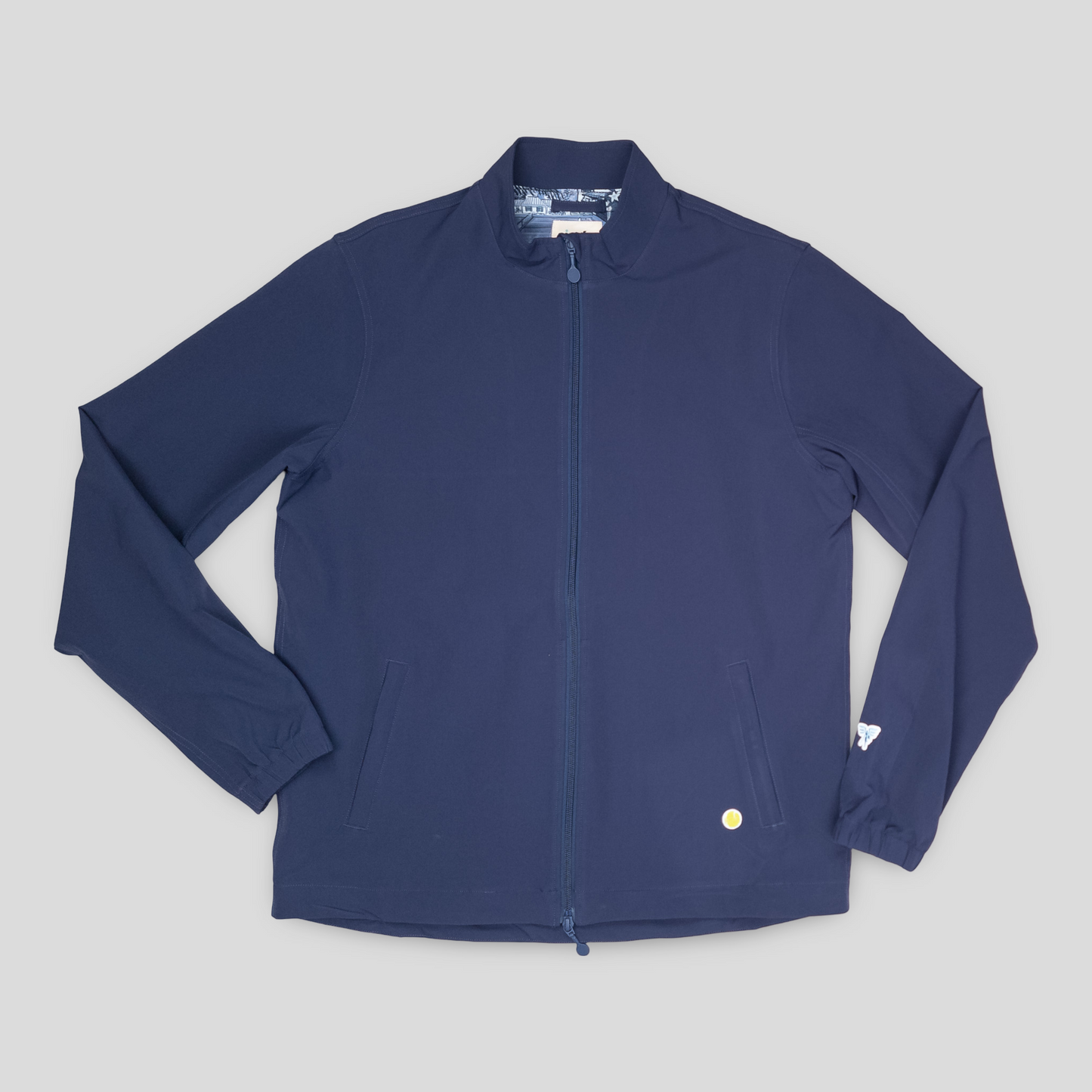 Sigrún match tennis jacket in navy on tennisdujour.com.