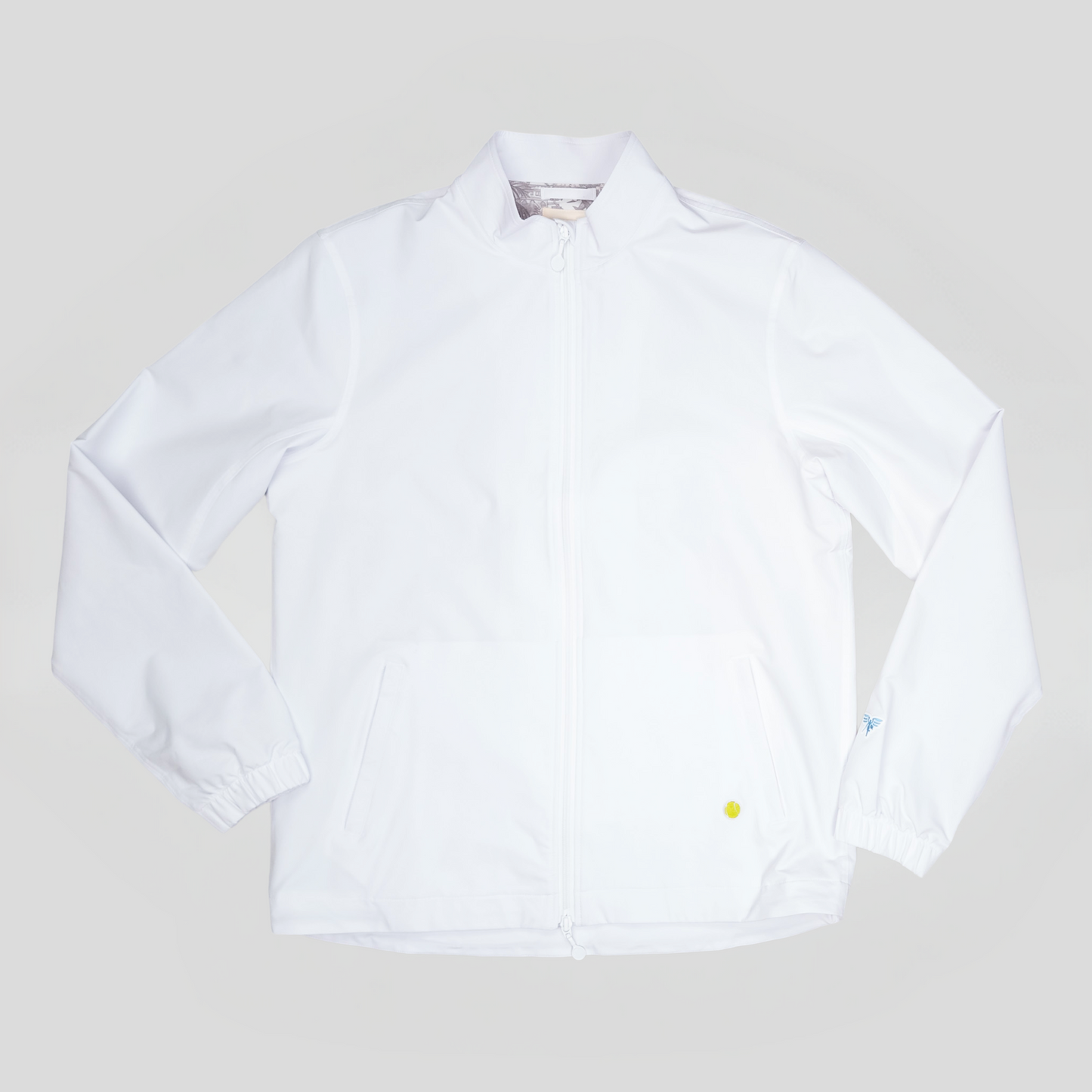Sigrún match tennis jacket in white on tennisdujour.com