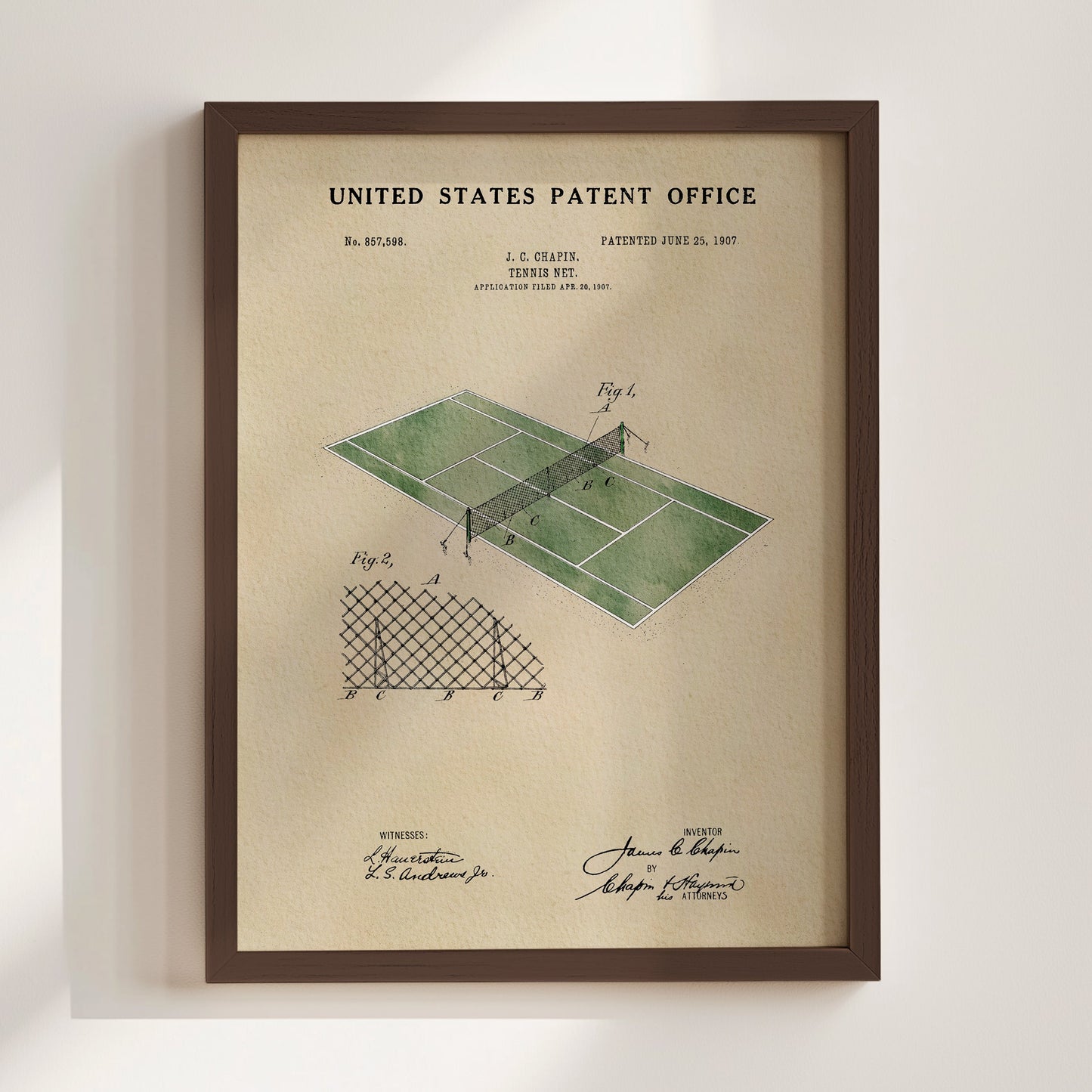 Tennis Court Patent