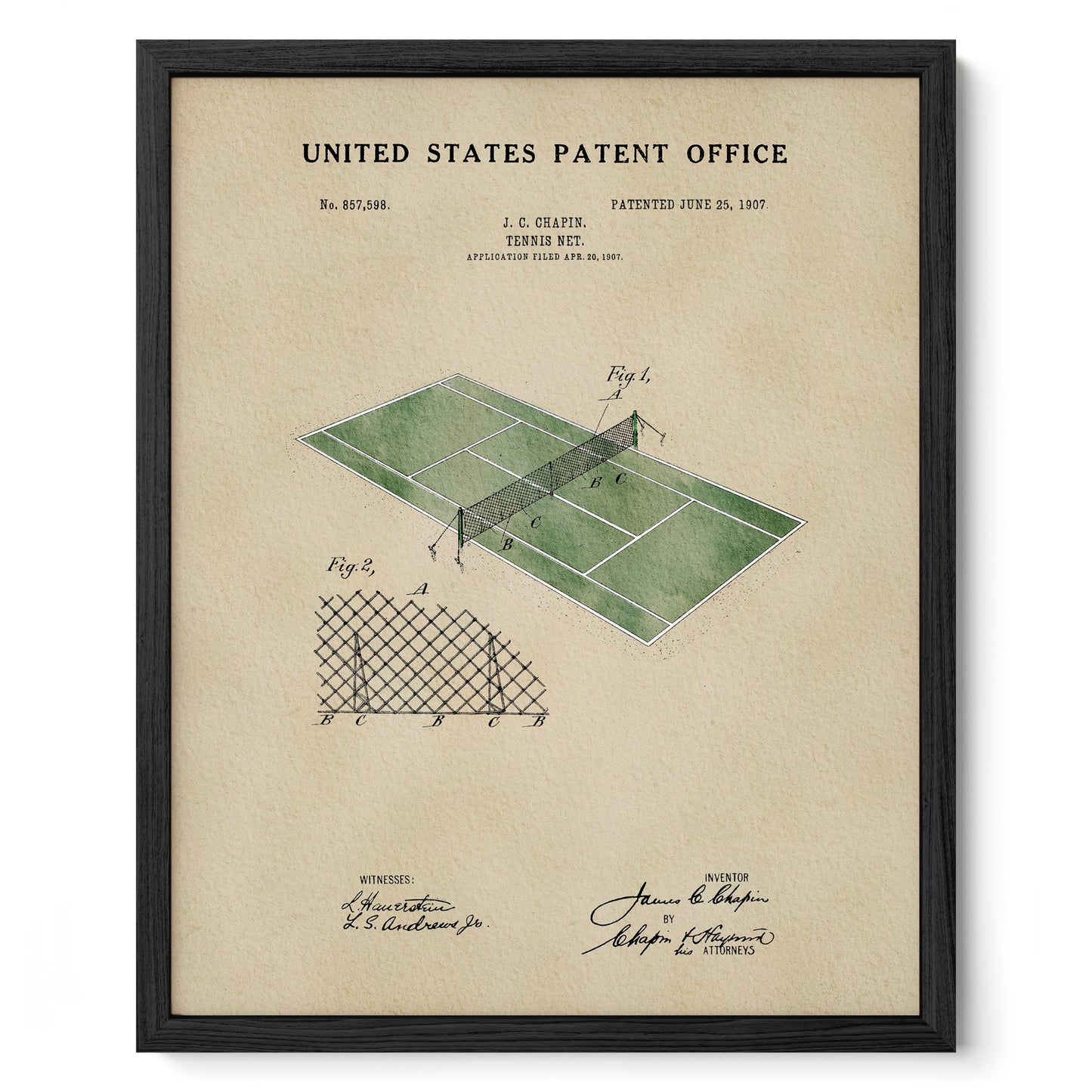 Tennis Court Patent
