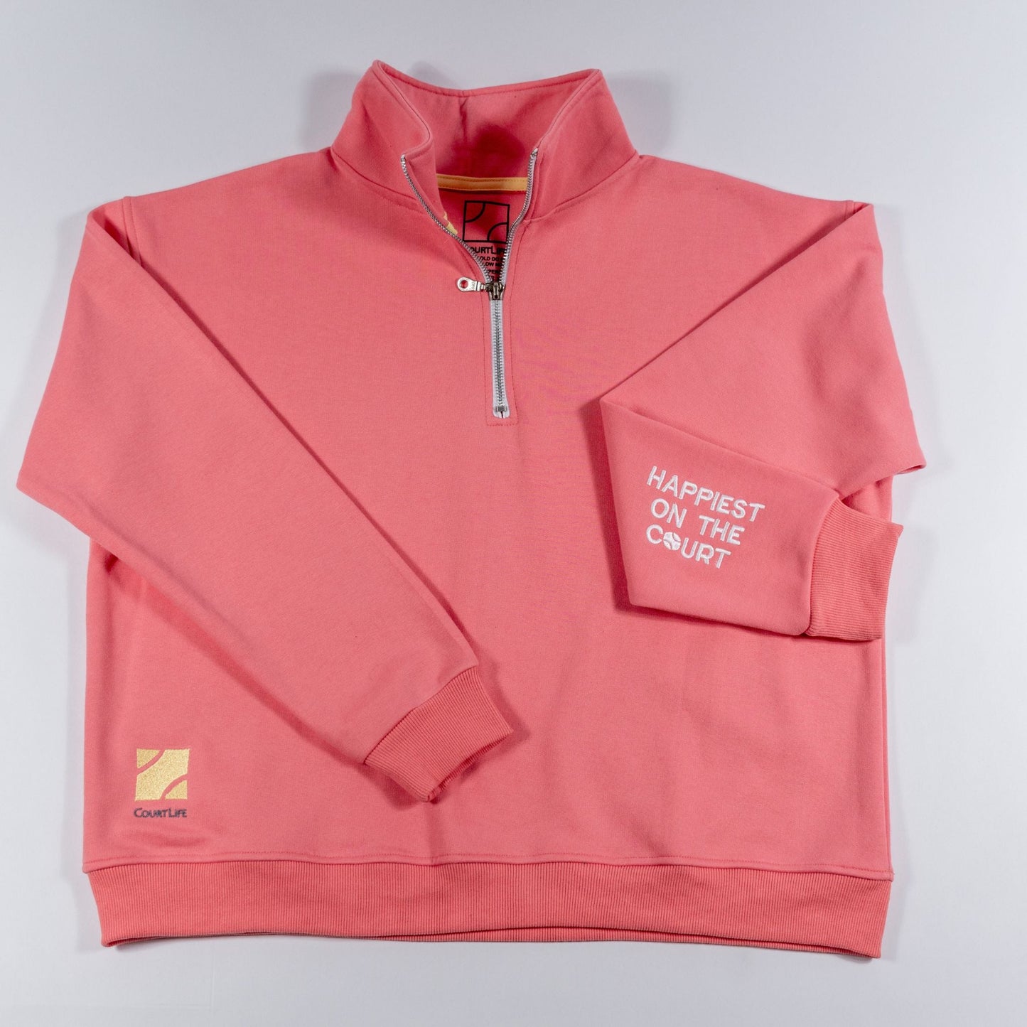 Happiest on the Court® Quarter Zip Tennis Sweatshirt