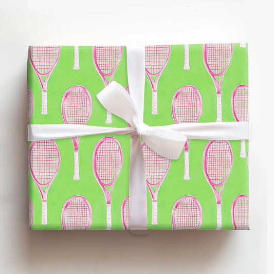 Pinky Swish Tennis Wrapping Paper