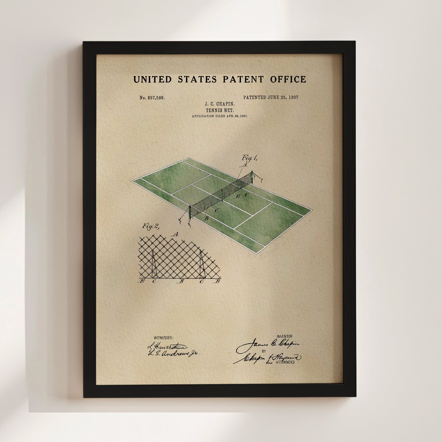 Tennis Court Patent