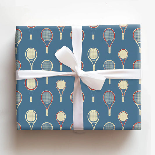 Serve Up Style Tennis Wrapping Paper