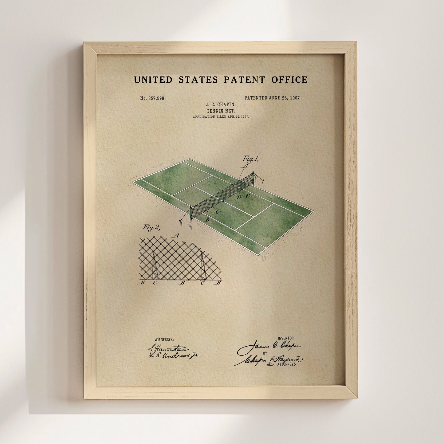 Tennis Court Patent