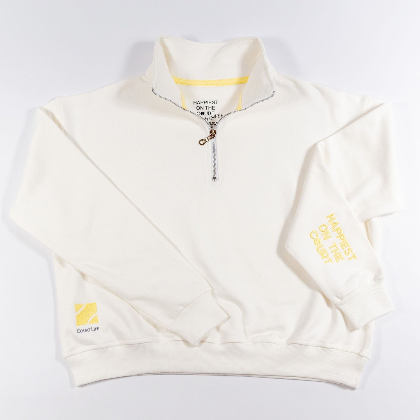 Happiest on the Court® Quarter Zip Tennis Sweatshirt