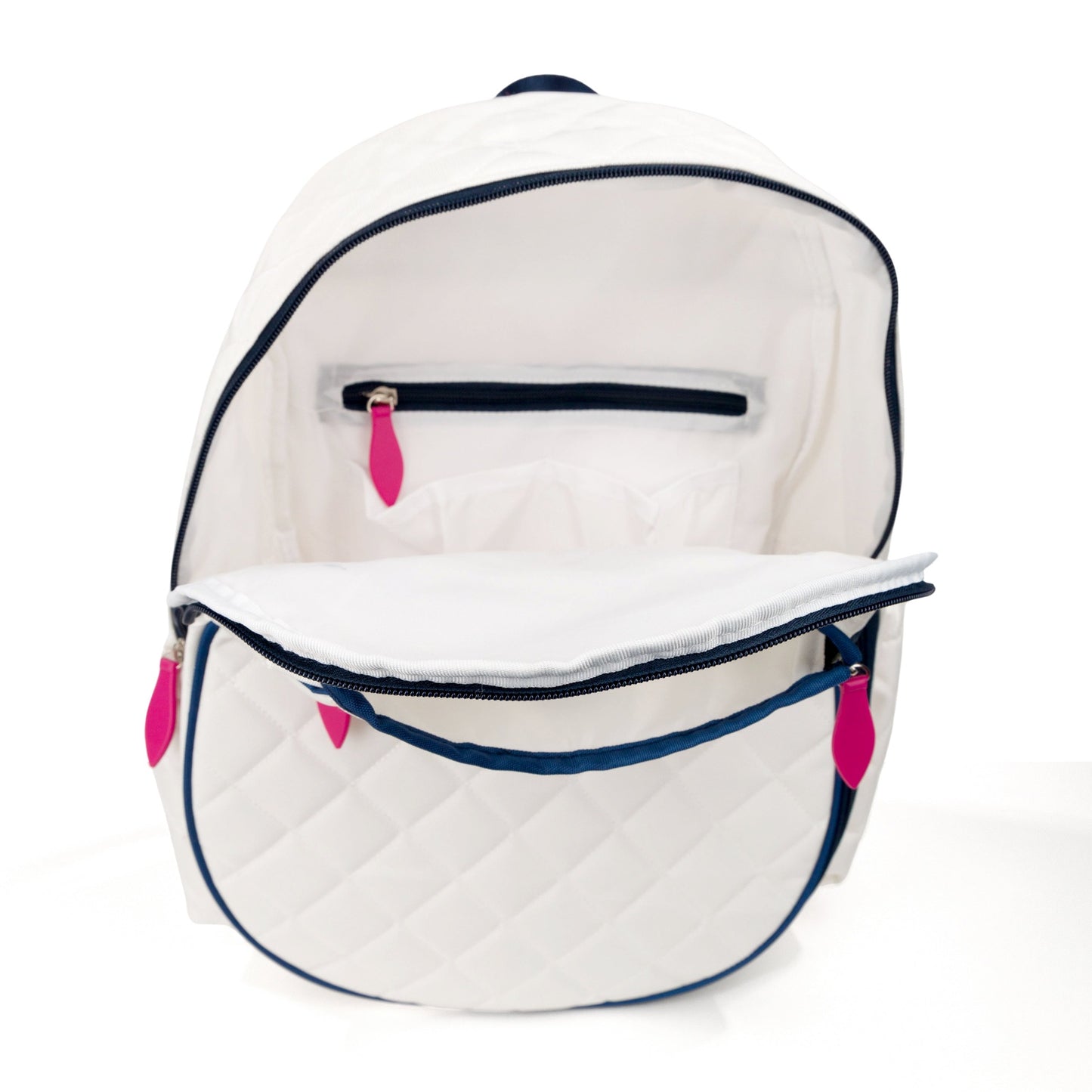 Ame & Lulu Jr Love Backpack in white on Tennis DuJour.