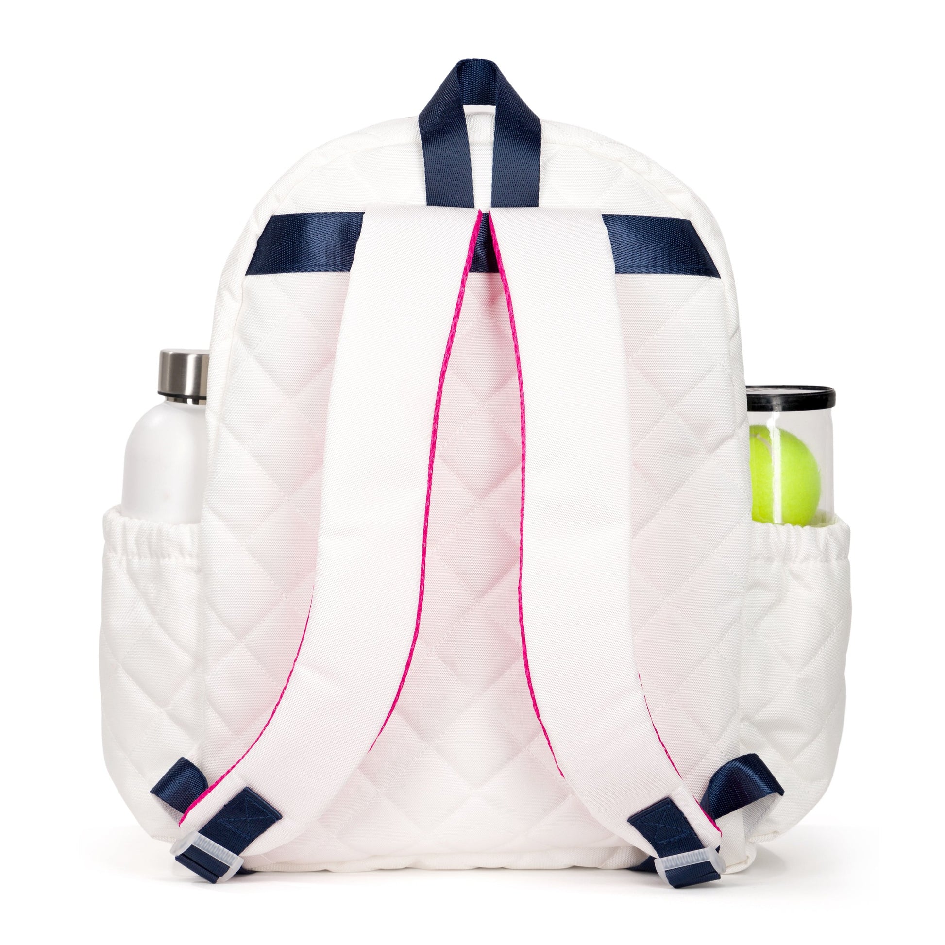 Ame & Lulu Jr Love backpack in white on Tennis DuJour.