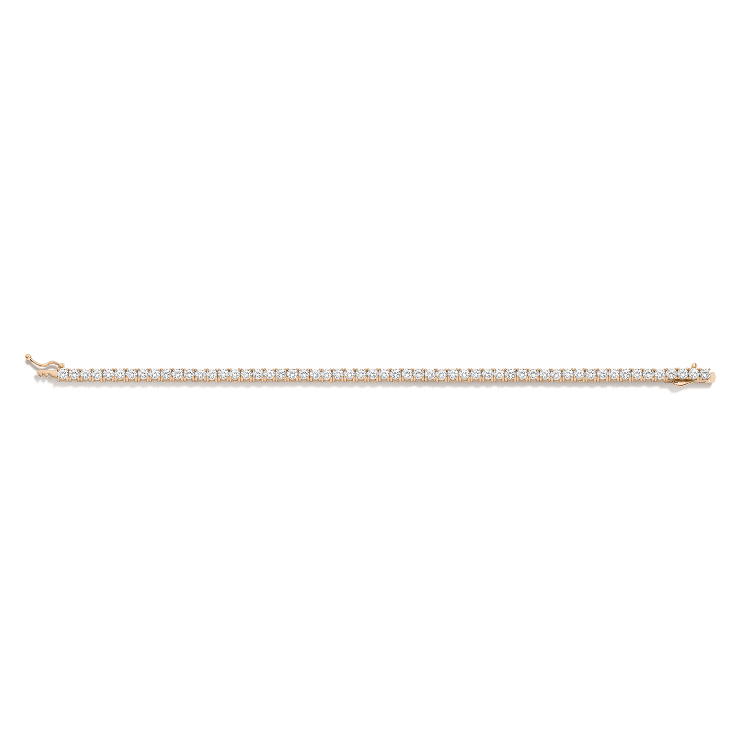 Diamond bracelet on a transparent background
