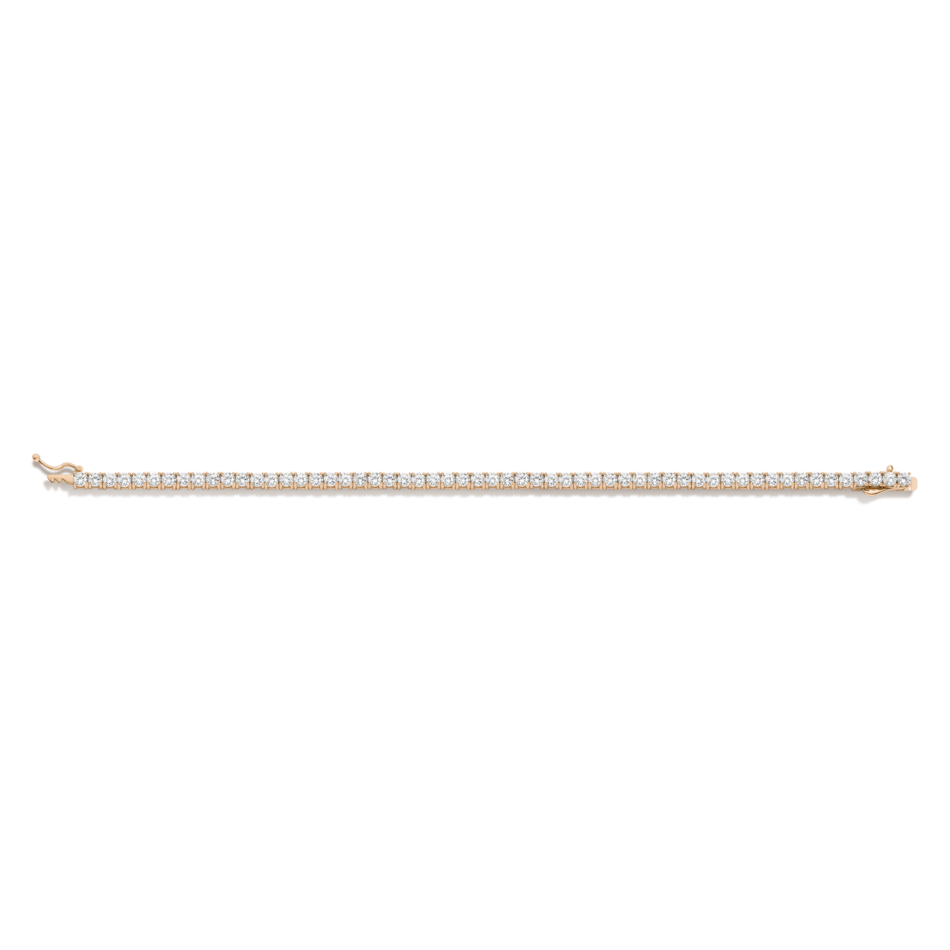 Diamond bracelet on a transparent background