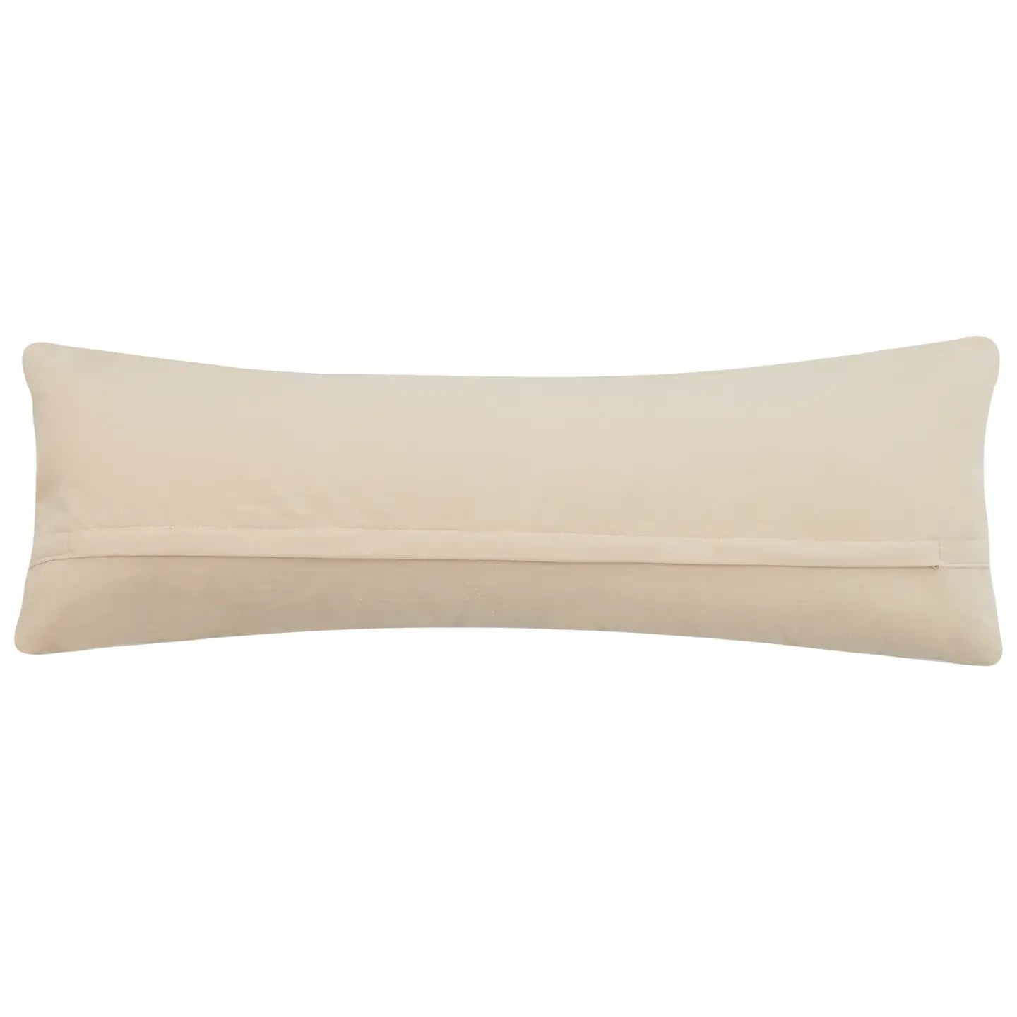 Beige rectangular pillow on a white background