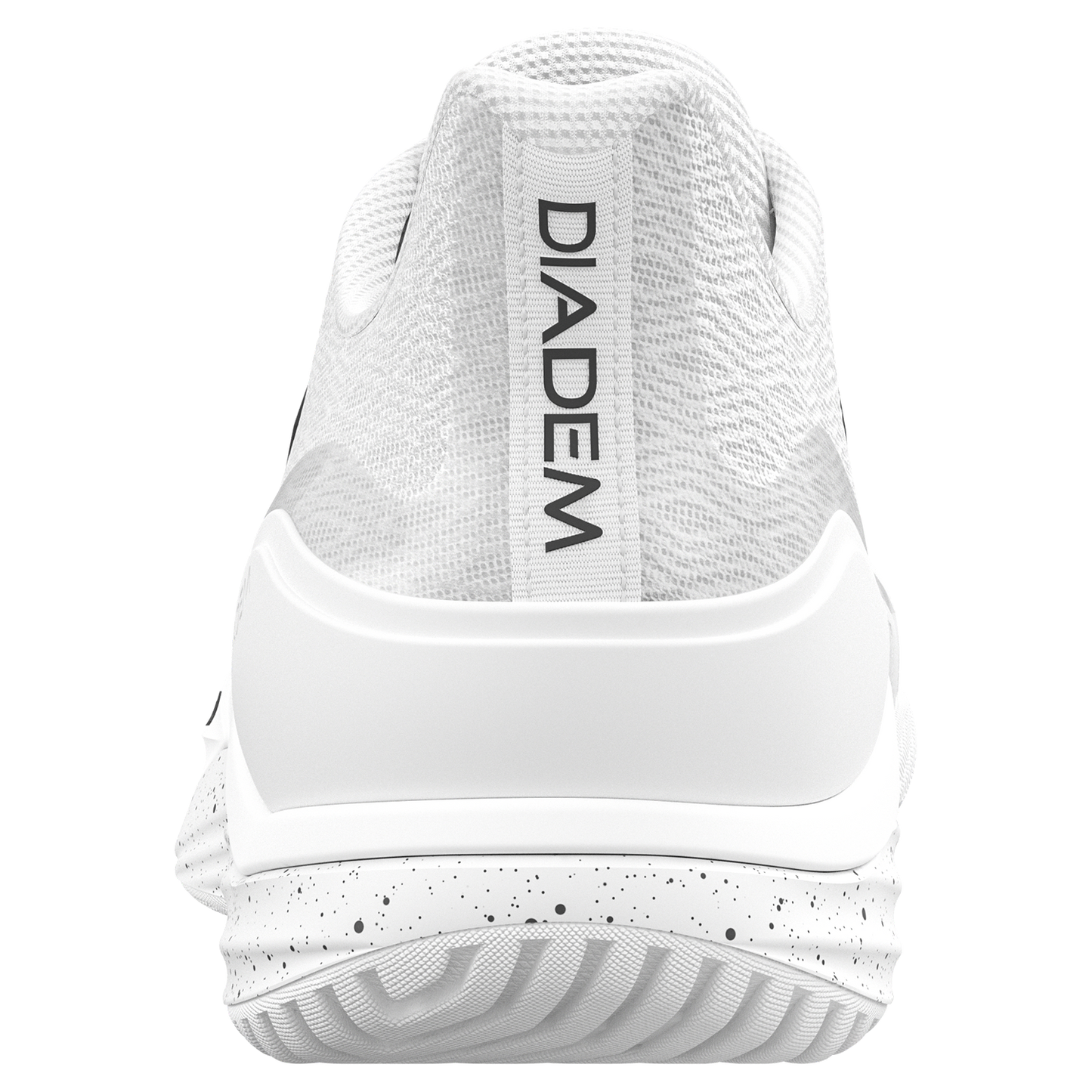White athletic shoe with 'DIADEM' branding on a white background