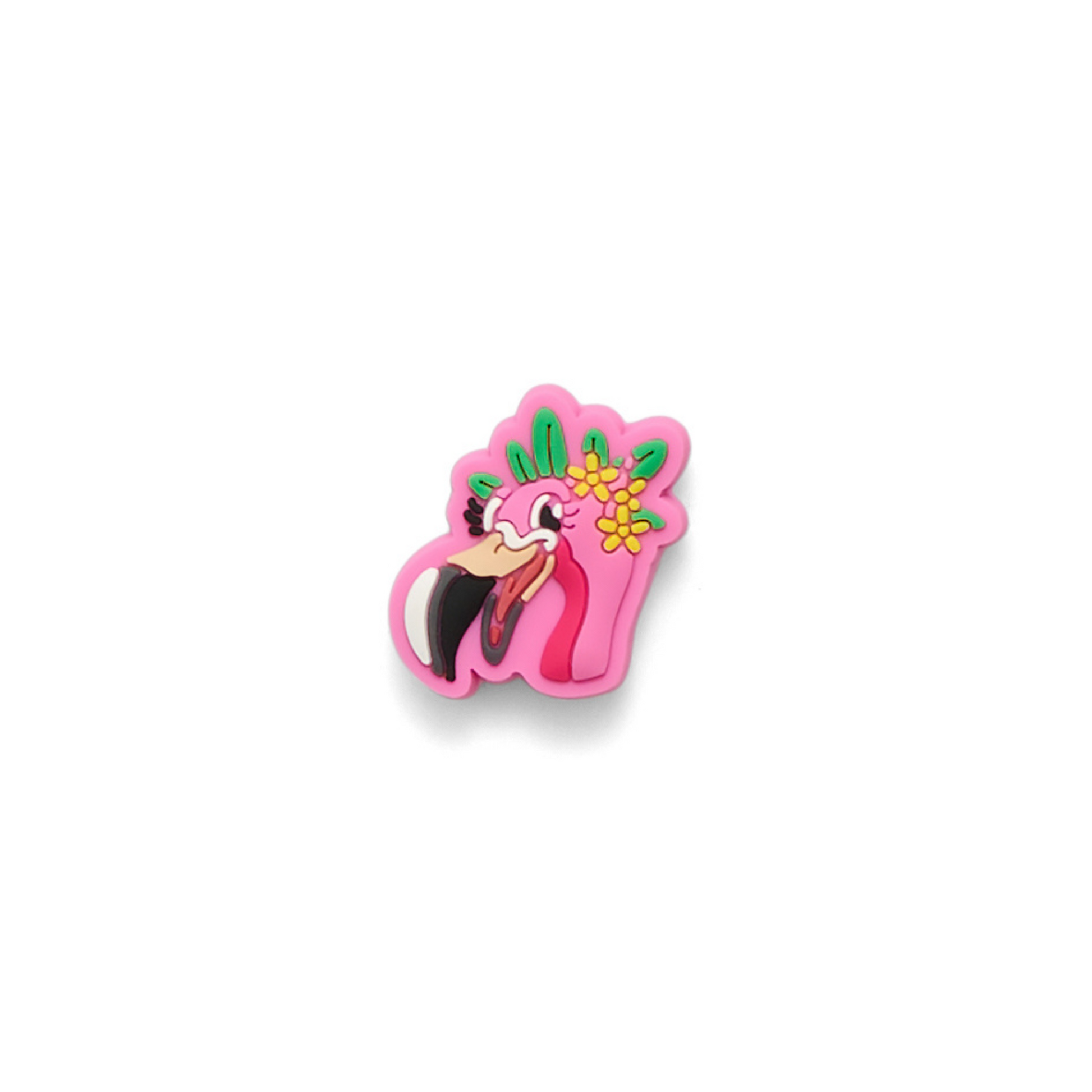 Floral-themed character charm on a white background