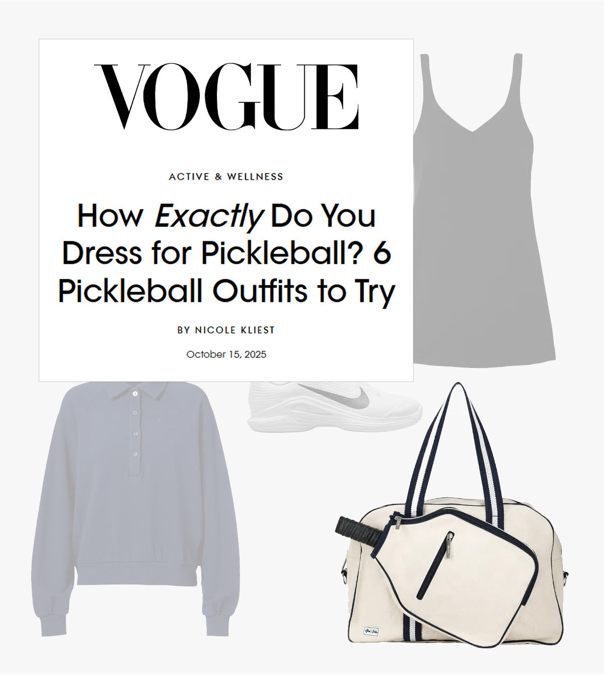 Ame & Lulu Hamptons Pickleball Bag – featured in "Vogue"