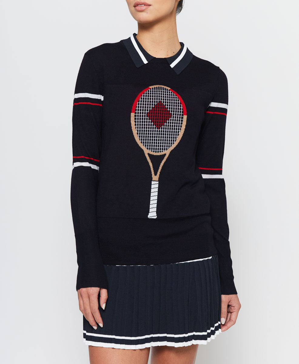 L'Etoile Sport Racquet Sweater on Tennisdujour.com.