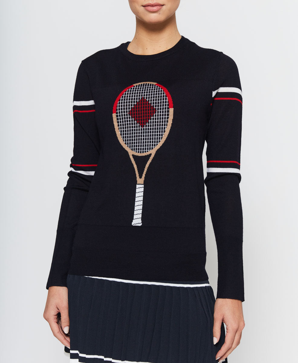 L'Etoile Sport Racquet Sweater on Tennisdujour.com.