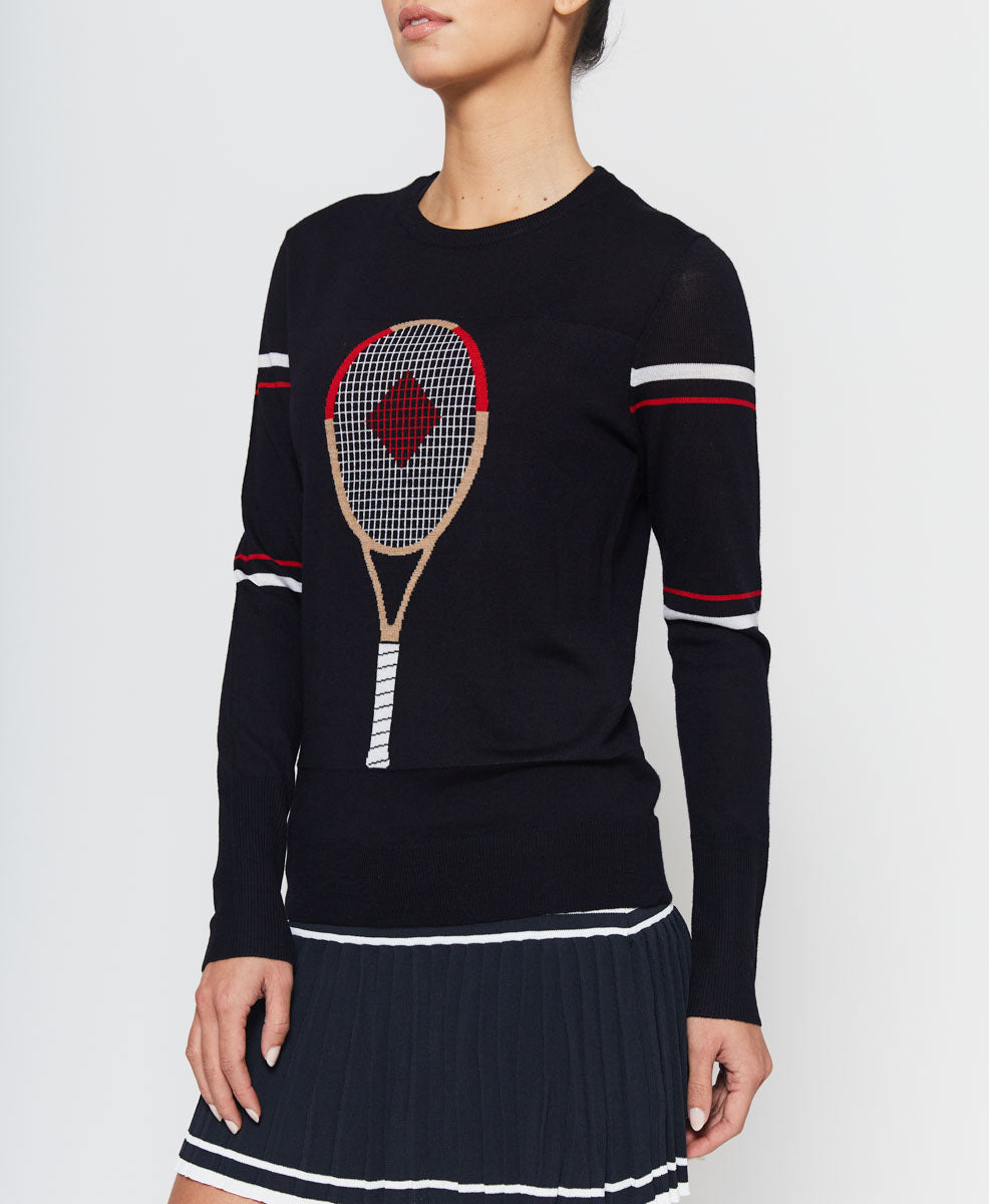 L'Etoile Sport Racquet Sweater on Tennisdujour.com.