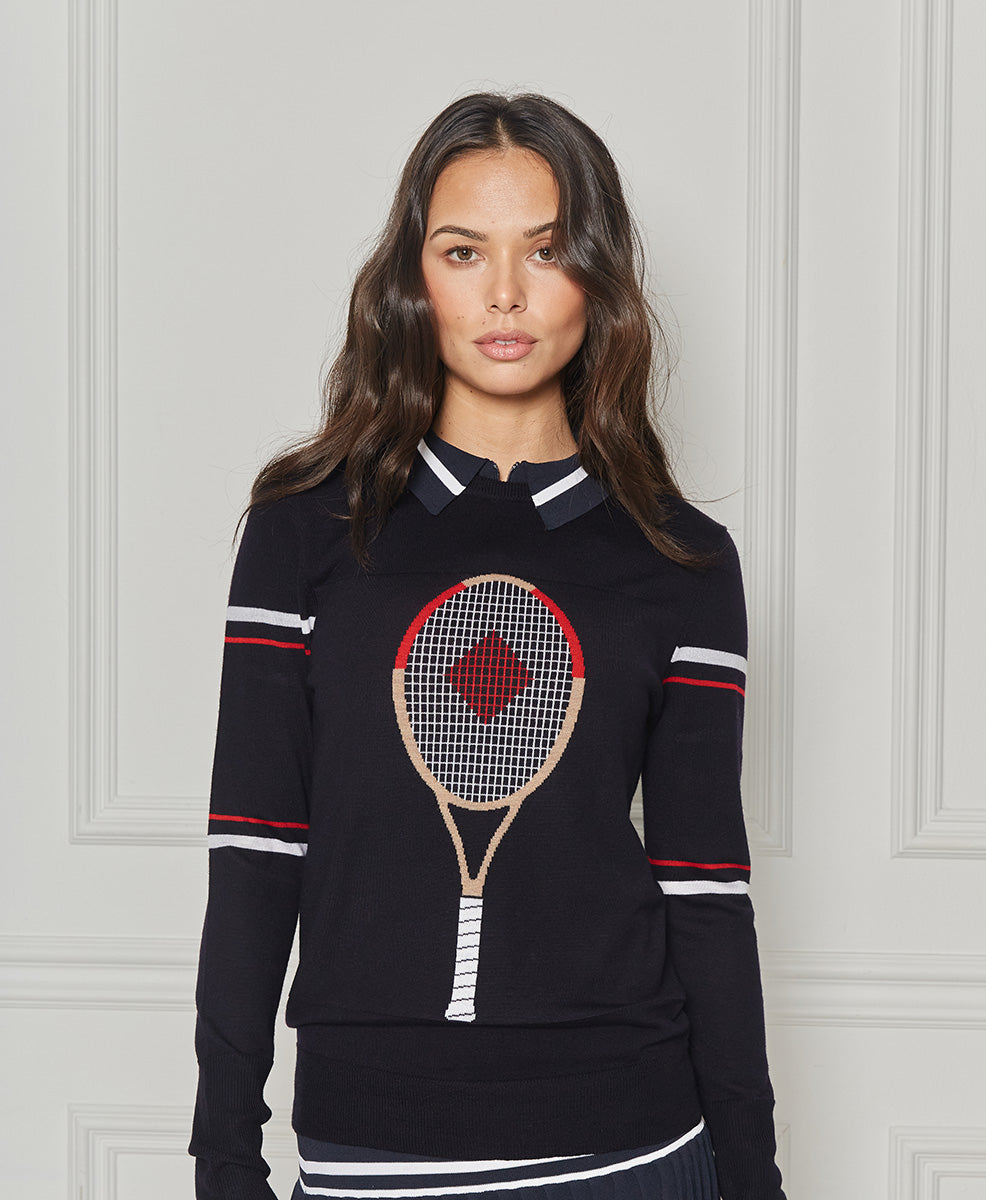 L'Etoile Sport Racquet Sweater on Tennisdujour.com.