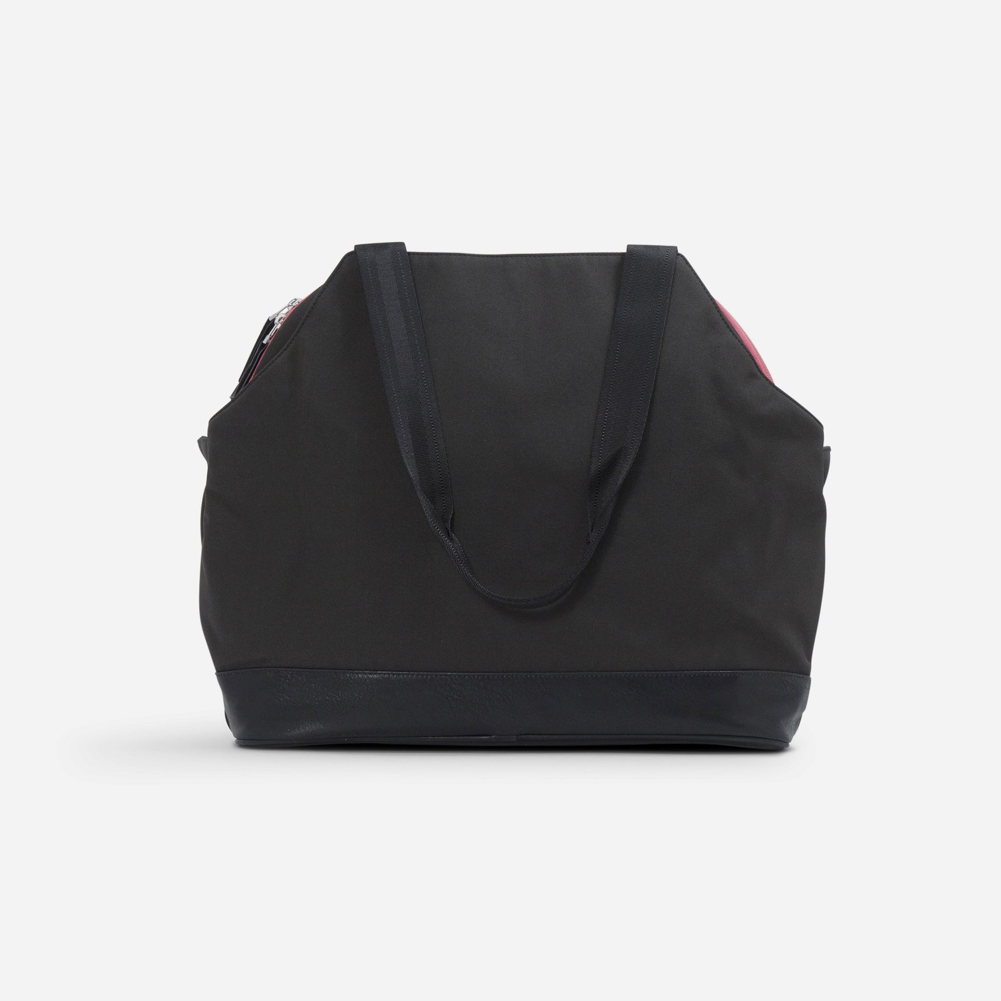Black tennis  tote bag on a white background