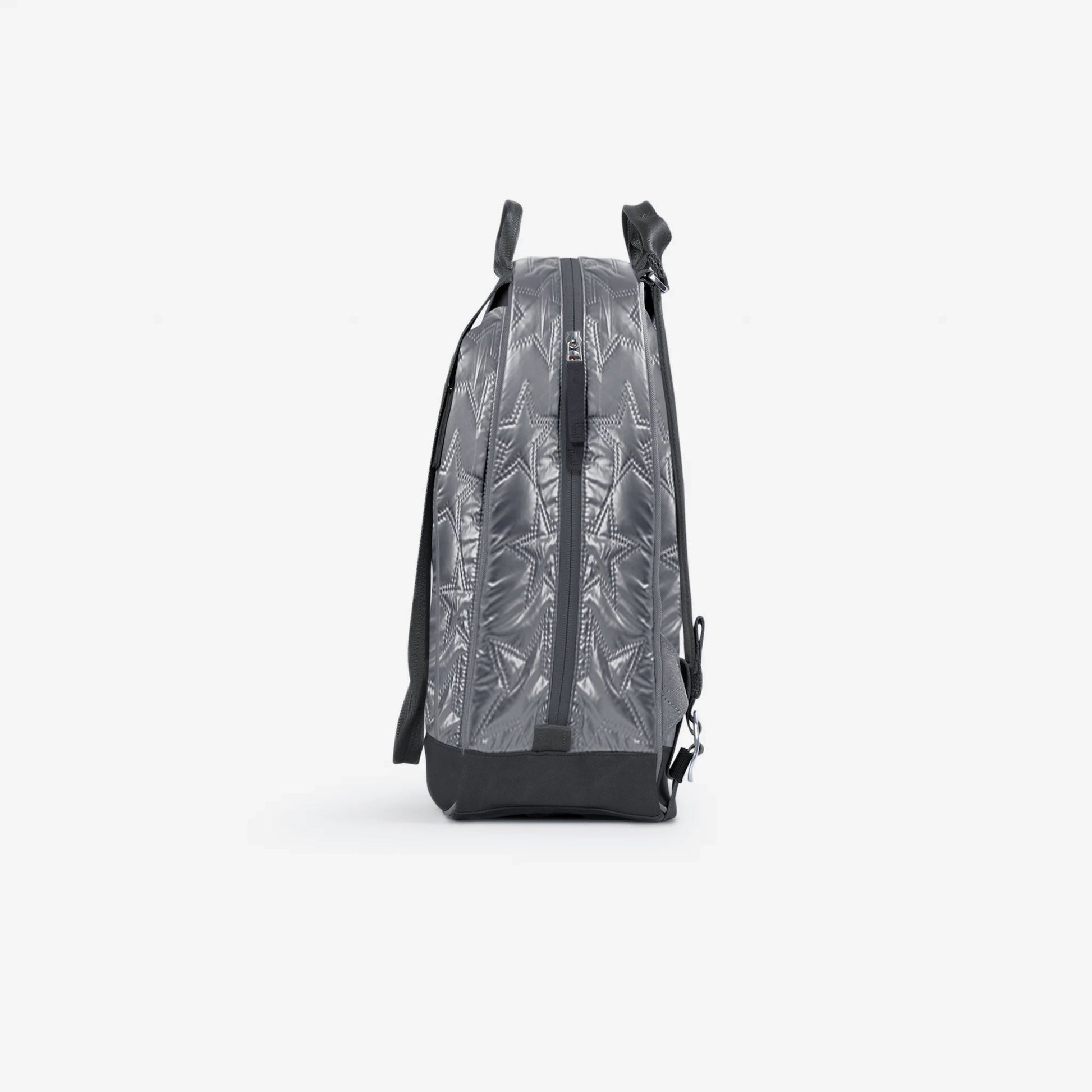 Doubletake tennis Backpack with geometric pattern on a white background