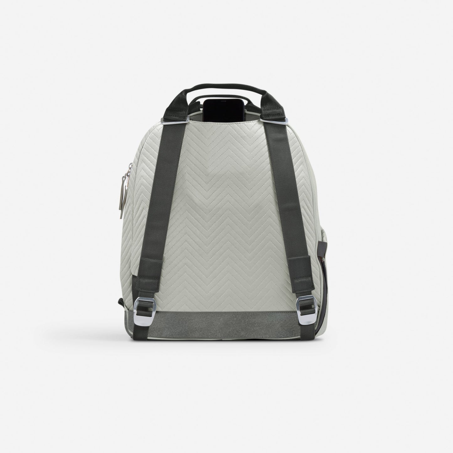 Doubletake tennis Backpack with gray straps on a white background