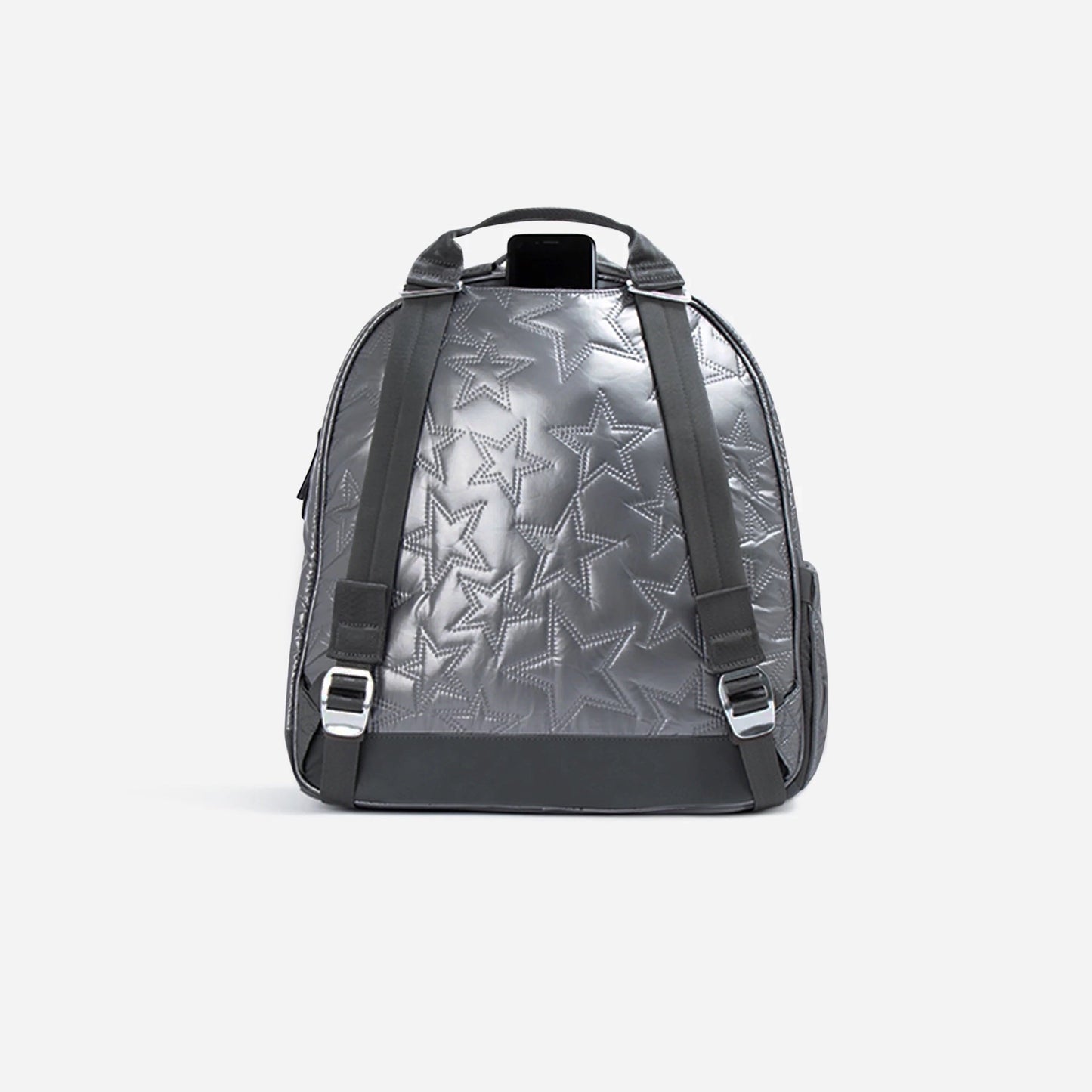  Doubletake tennis Backpack with star pattern on a light gray background