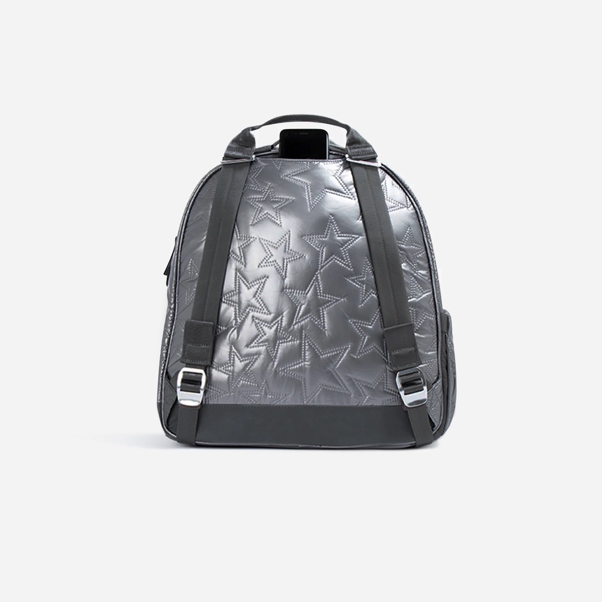  Doubletake tennis Backpack with star pattern on a light gray background