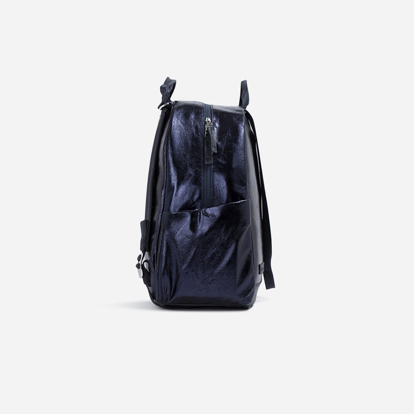Black  Doubletake tennis backpack on a light gray background