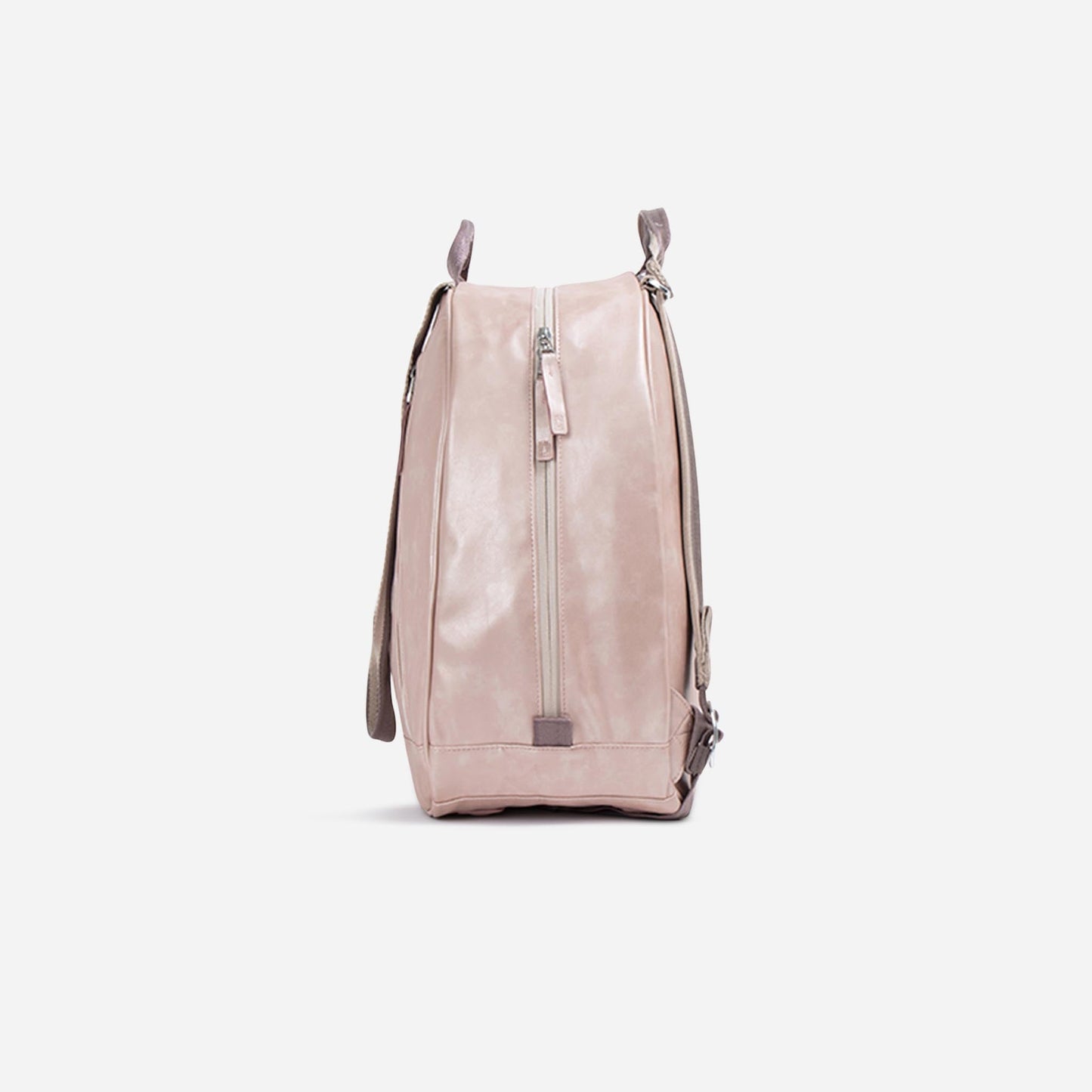 Pink  Doubletake tennis backpack on a light gray background