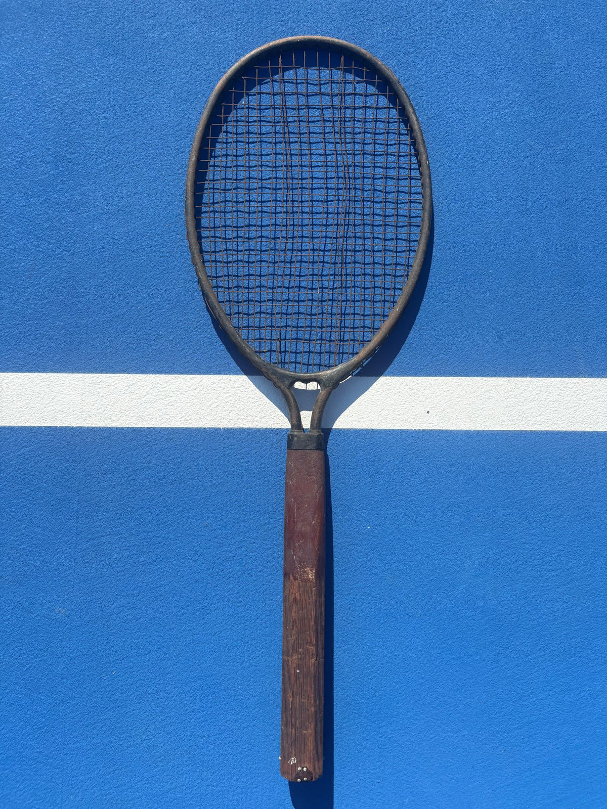Antique New Dayton Metal Tennis Racquet
