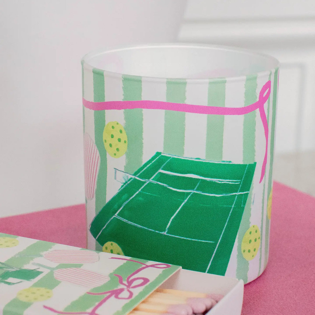 Colorful Pickleball Candle