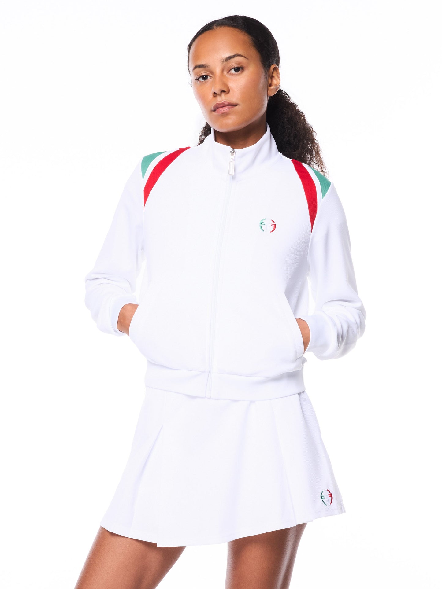 Sergio Tacchini  Eredita Tennis  Jacket | Brilliant White