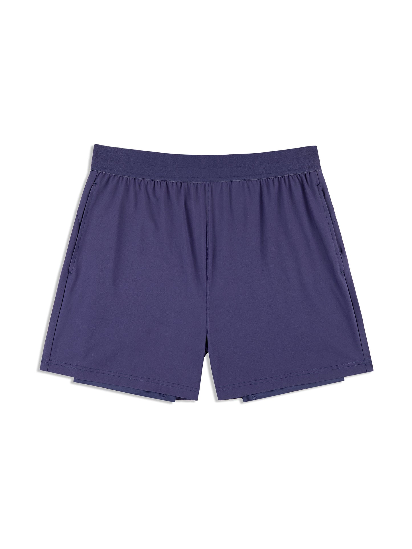Purple shorts on a white background