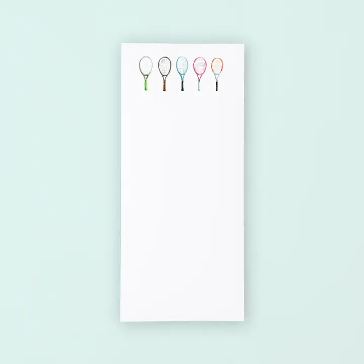 Tennis Racquets Notepad Tall