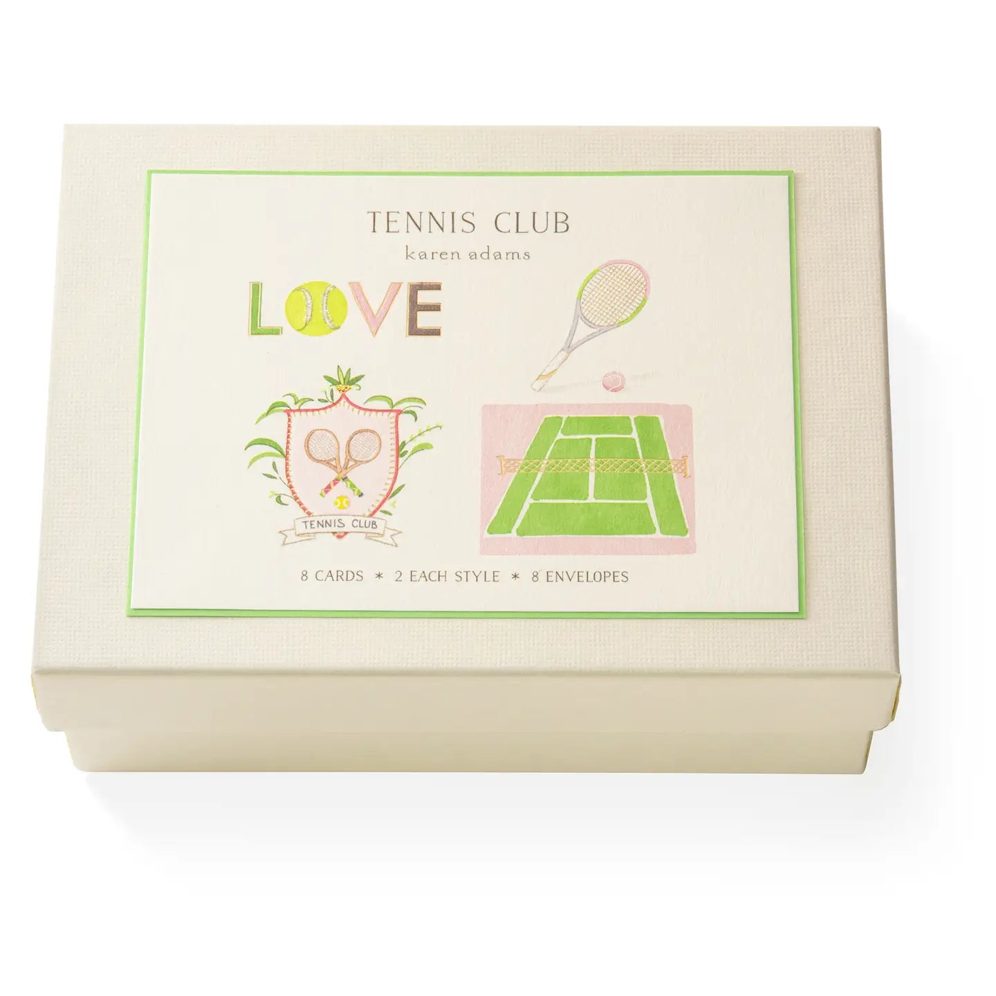 Box set of tennis notecards by Karen Adams on Tennis DuJour.