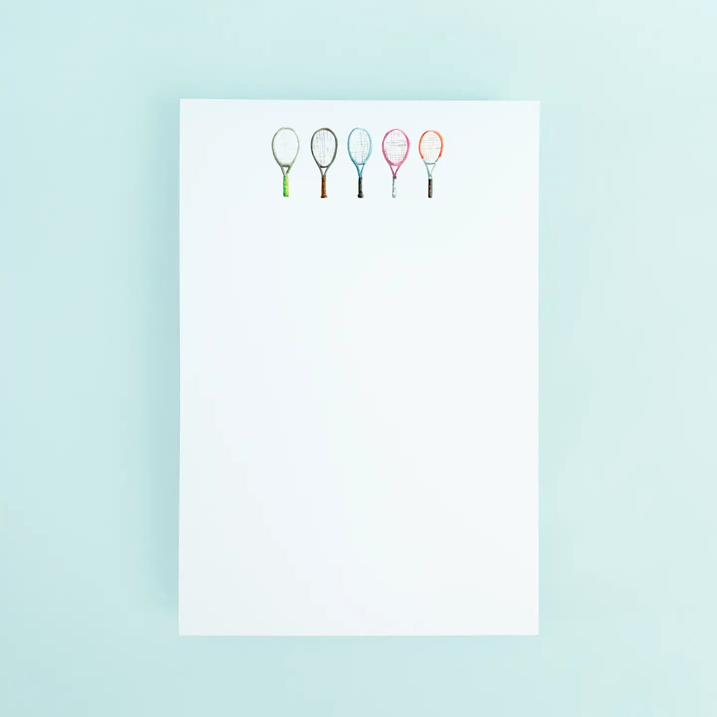 Tennis-themed notepad by Taylor Paladino on Tennis DuJour.