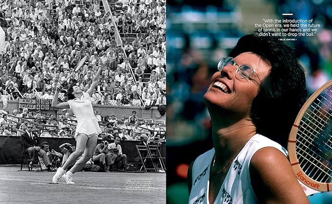 US Open 50 Years of Championship Tennis Book Inside Page - Billie Jean King on TennisDuJour.com