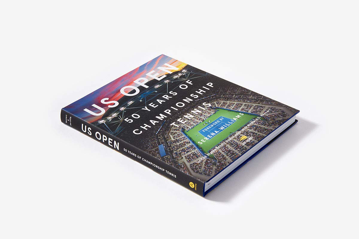 US Open 50 Years of Championship Tennis Hardcopy Book Cover on TennisDuJour.com